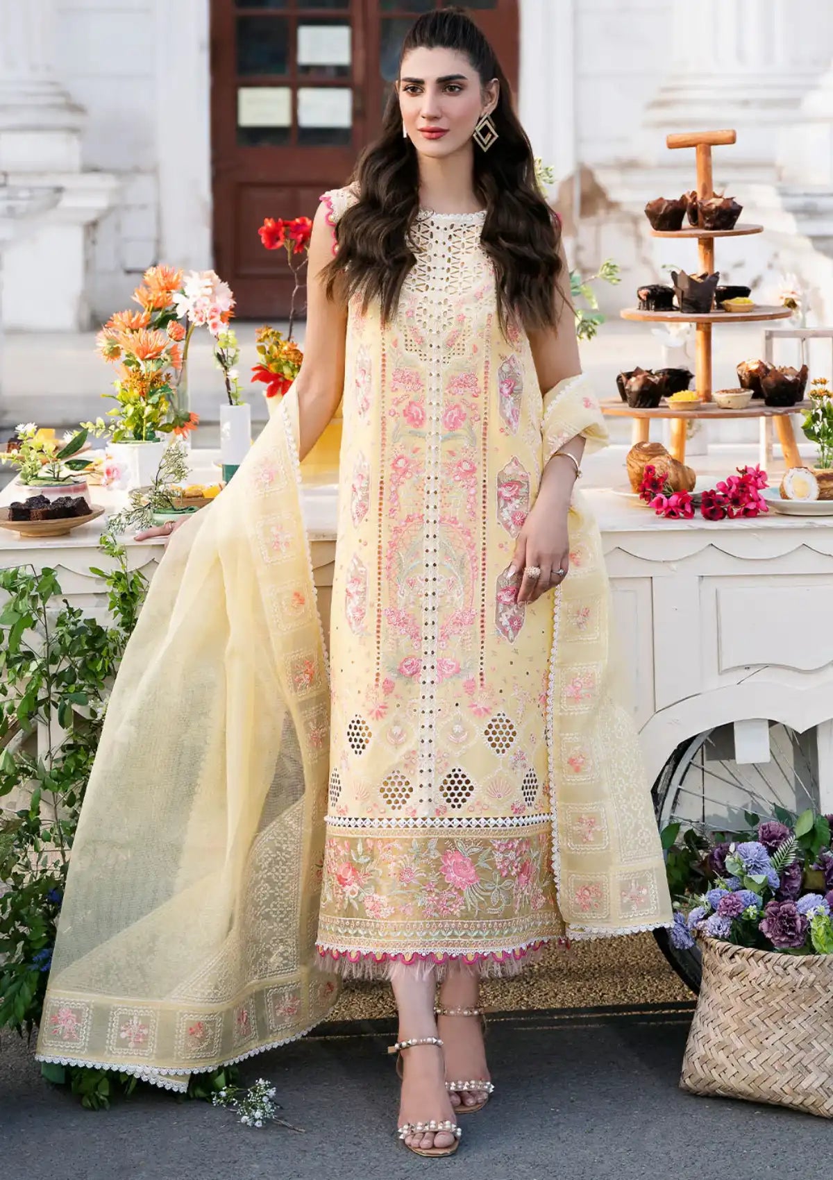 Bin Ilyas Clara Luxury Lawn'24 D-212-B - Mohsin Saeed Fabrics