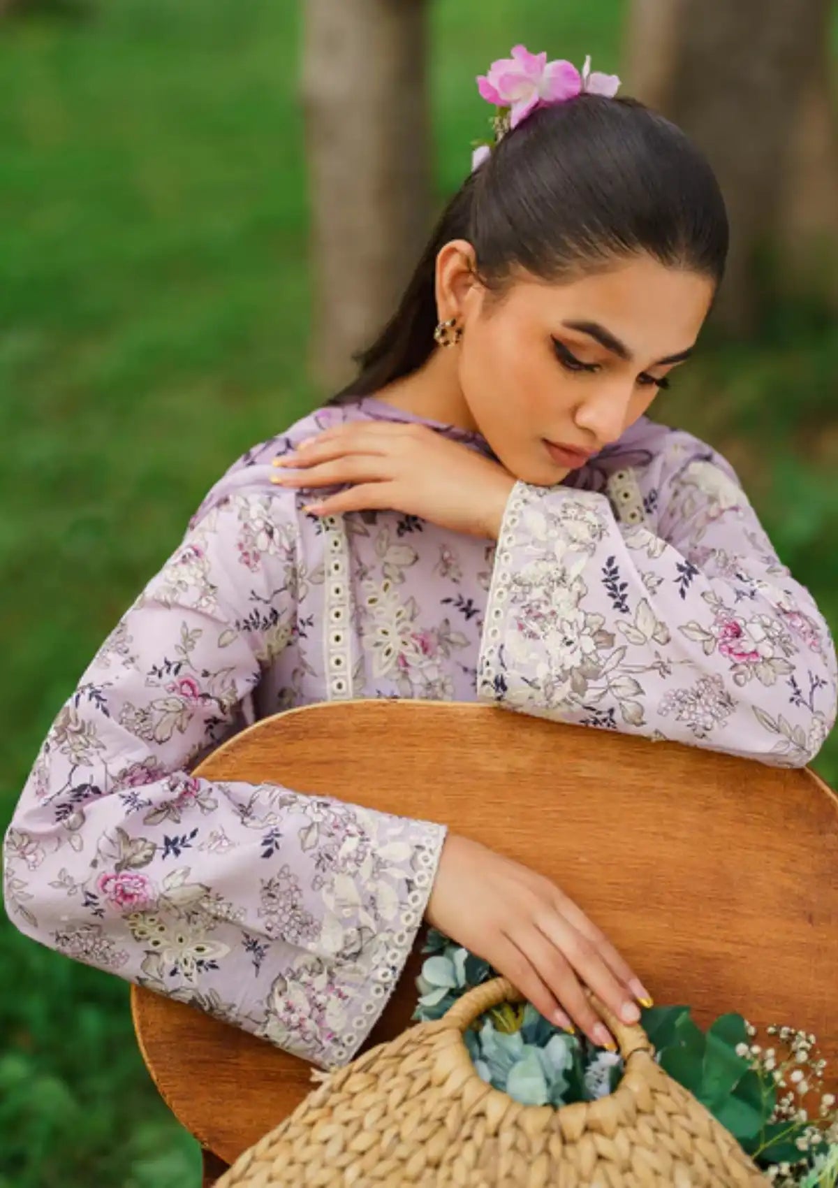 Summer Skies By Yards'24 D-06-Violet - Mohsin Saeed Fabrics