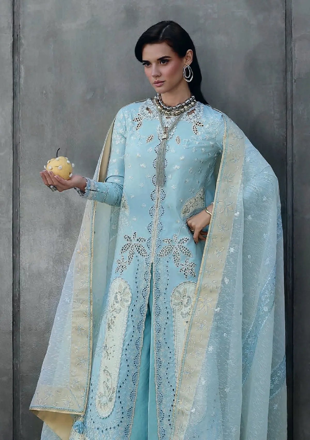 Qalamkar Chikankari Eid Edit'26 CM-05 NAYRA