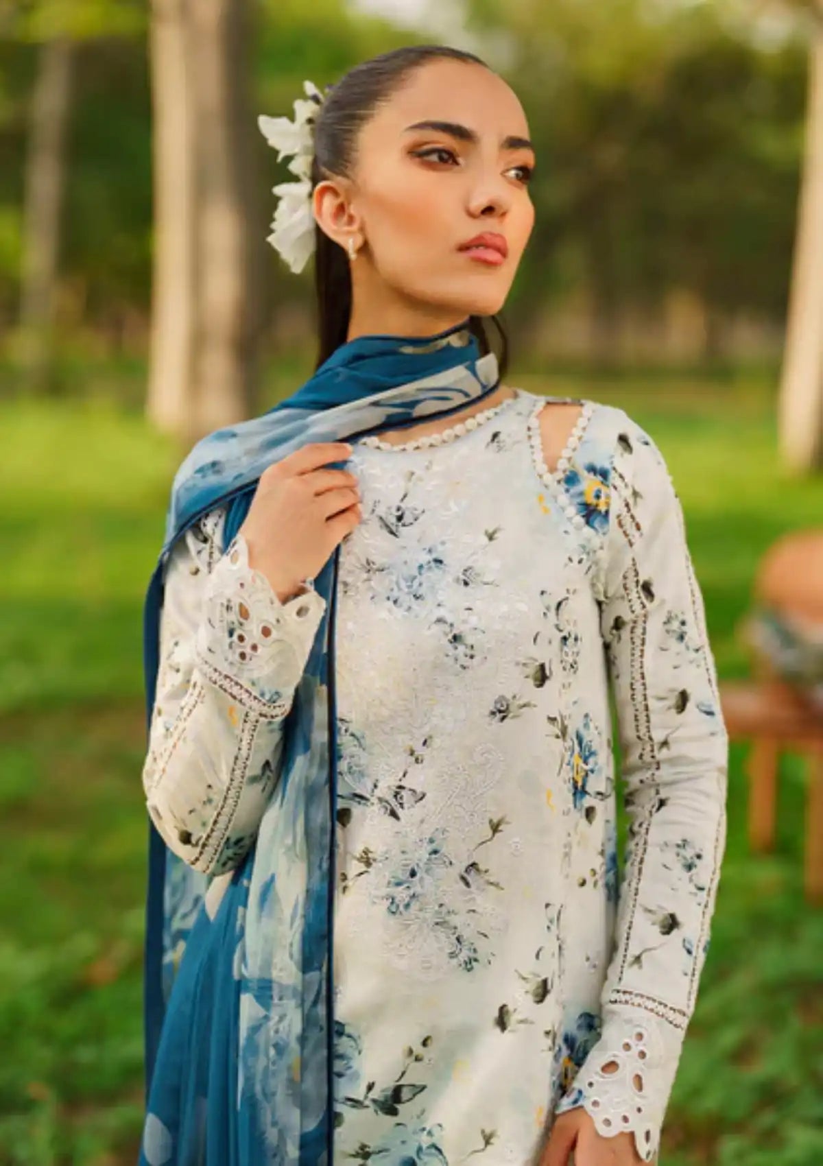 Summer Skies By Yards'24 D-02-Daisy - Mohsin Saeed Fabrics