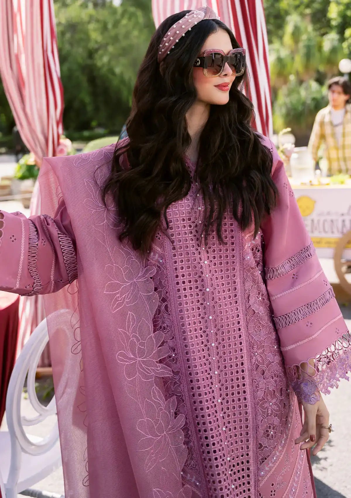 Bin Ilyas Clara Luxury Lawn'24 D-215-A - Mohsin Saeed Fabrics