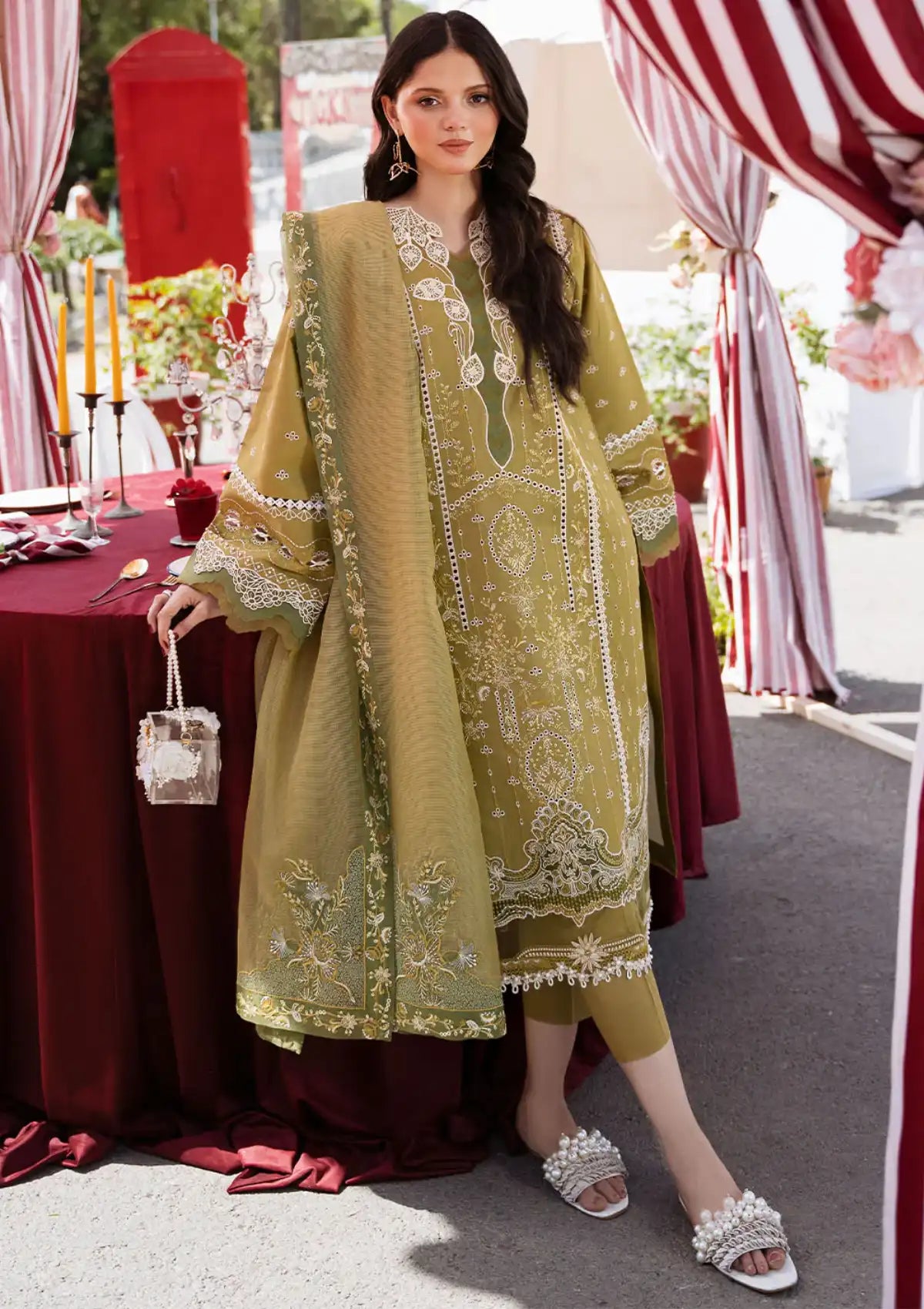 Bin Ilyas Clara Luxury Lawn'24 D-211-A - Mohsin Saeed Fabrics