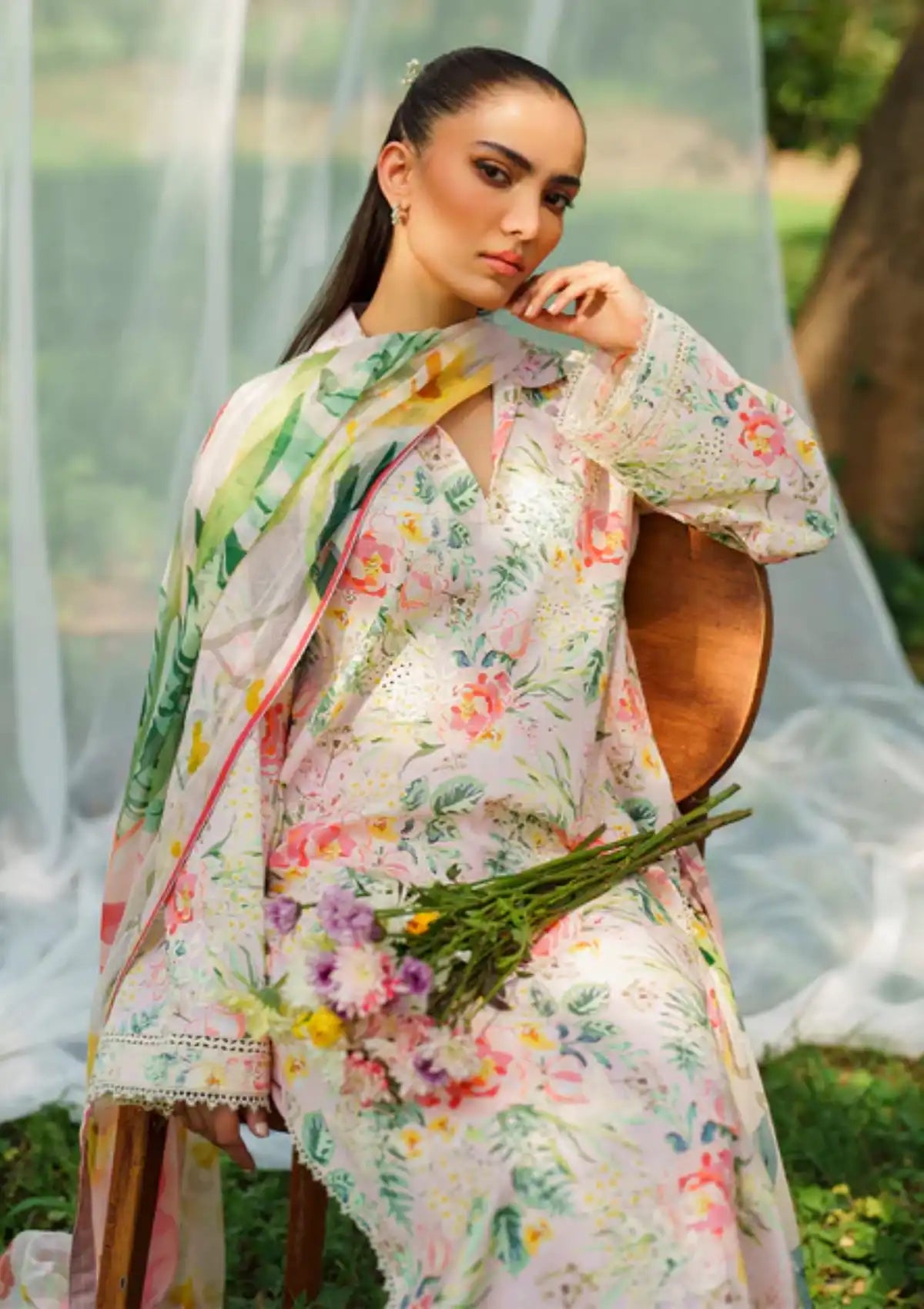 Summer Skies By Yards'24 D-10-Primrose - Mohsin Saeed Fabrics