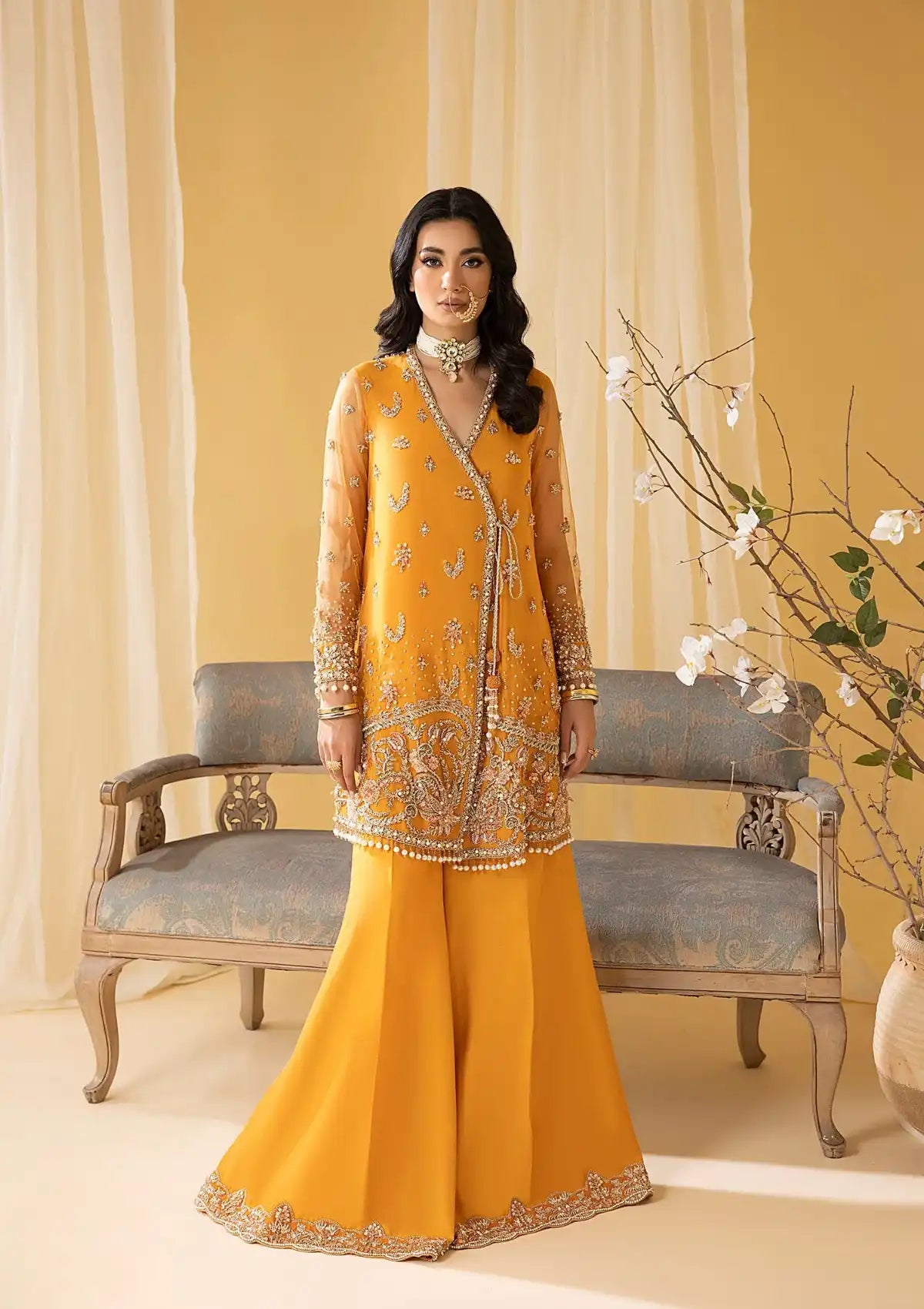 Nuriyaa Mystic Luxe Formal'23 AMBER - Mohsin Saeed Fabrics