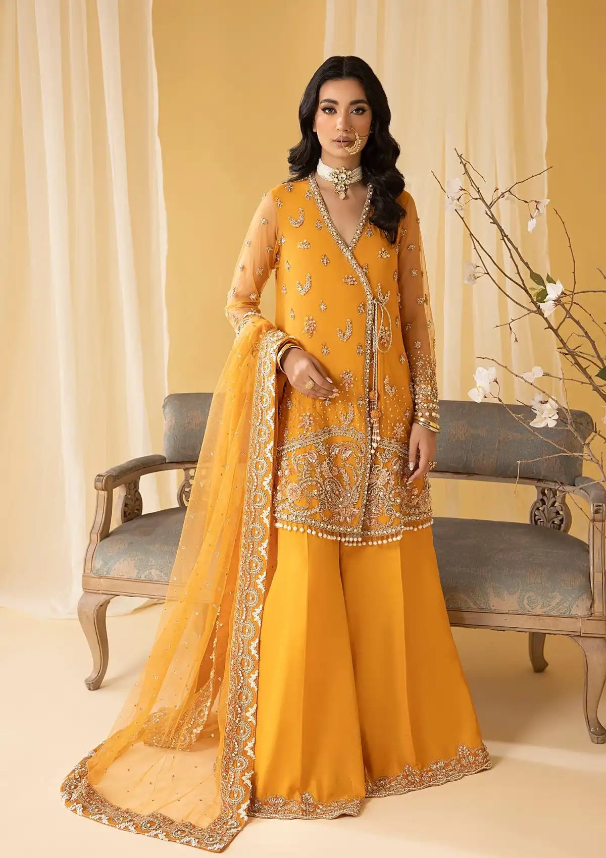 Nuriyaa Mystic Luxe Formal'23 AMBER - Mohsin Saeed Fabrics