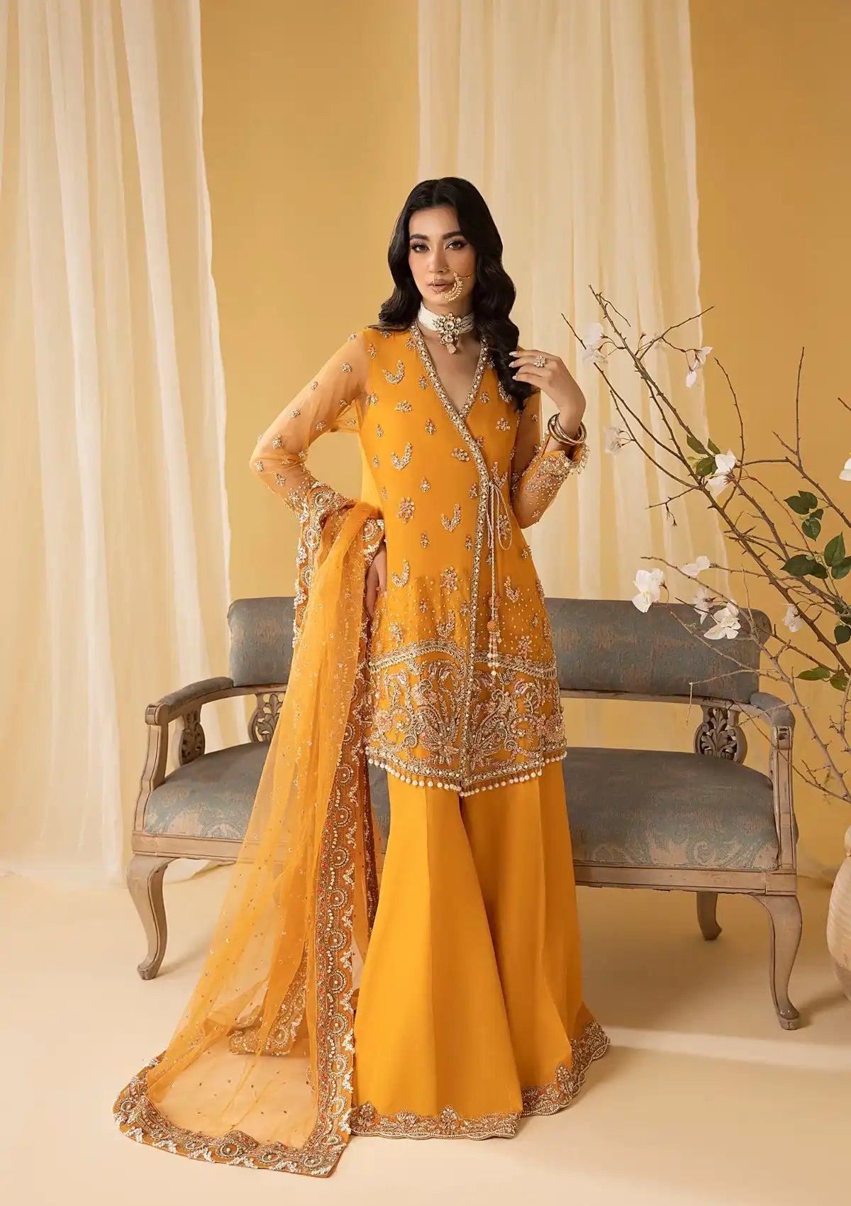 Nuriyaa Mystic Luxe Formal'23 AMBER - Mohsin Saeed Fabrics