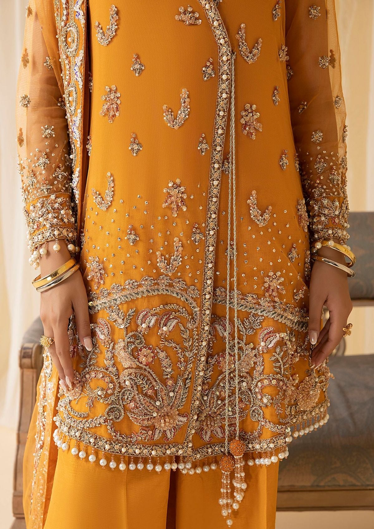 Nuriyaa Mystic Luxe Formal'23 AMBER - Mohsin Saeed Fabrics