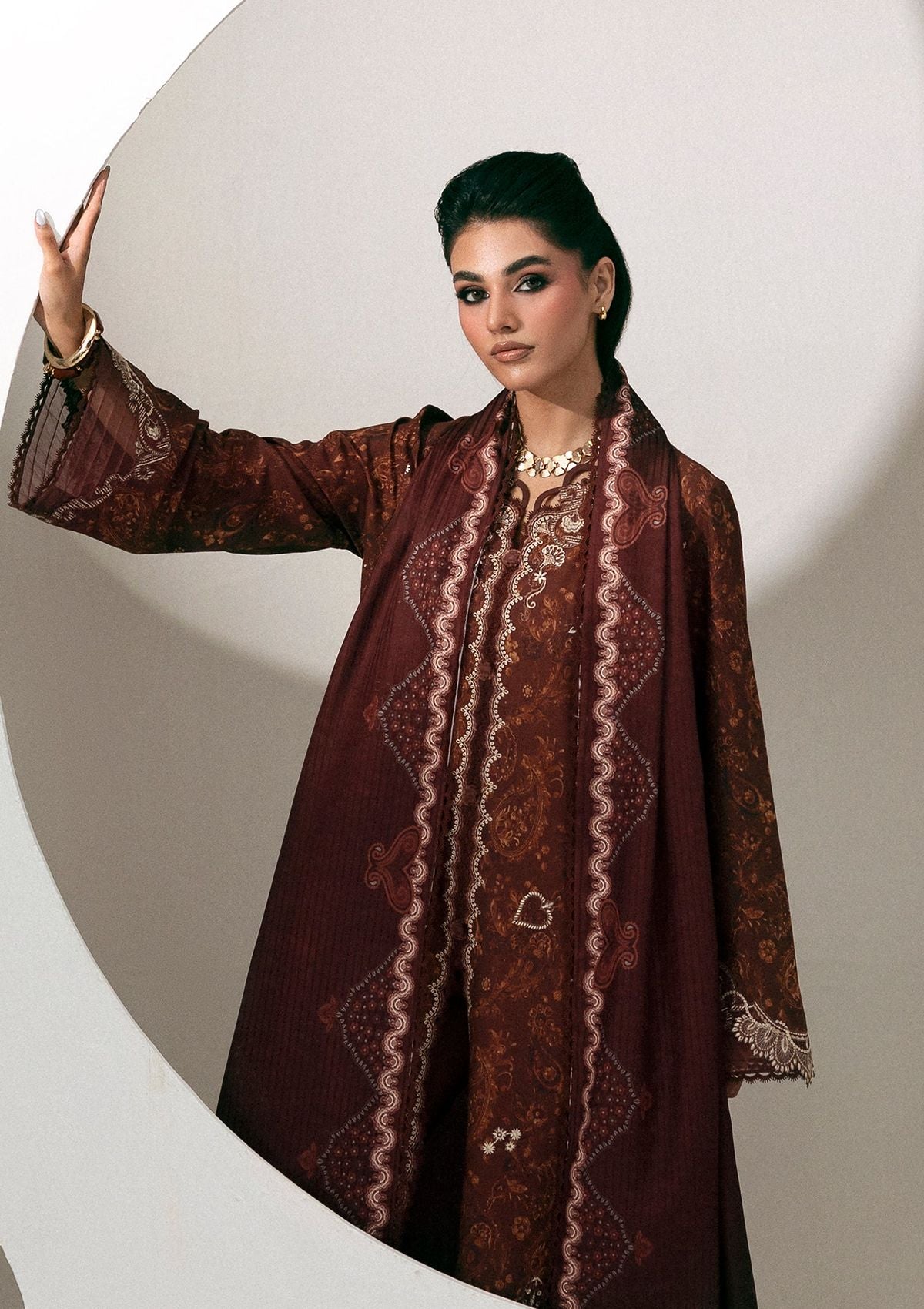 Qalamkar Qprints Linen'26 QPW-01 A Jaza