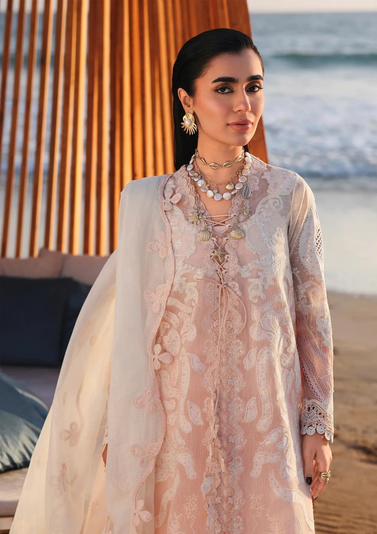 Qalamkar Sahil Luxury Lawn‘26 SA-06 Mahur