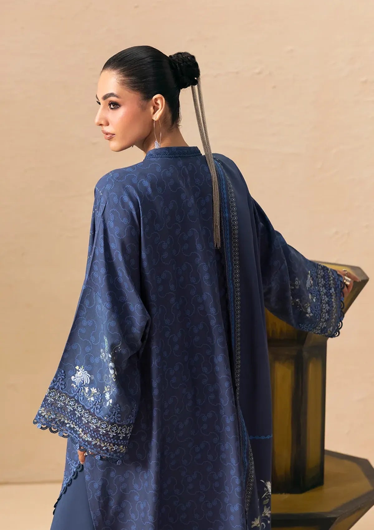 Qalamkar Qprints Linen'26 QPW-05 B Calina