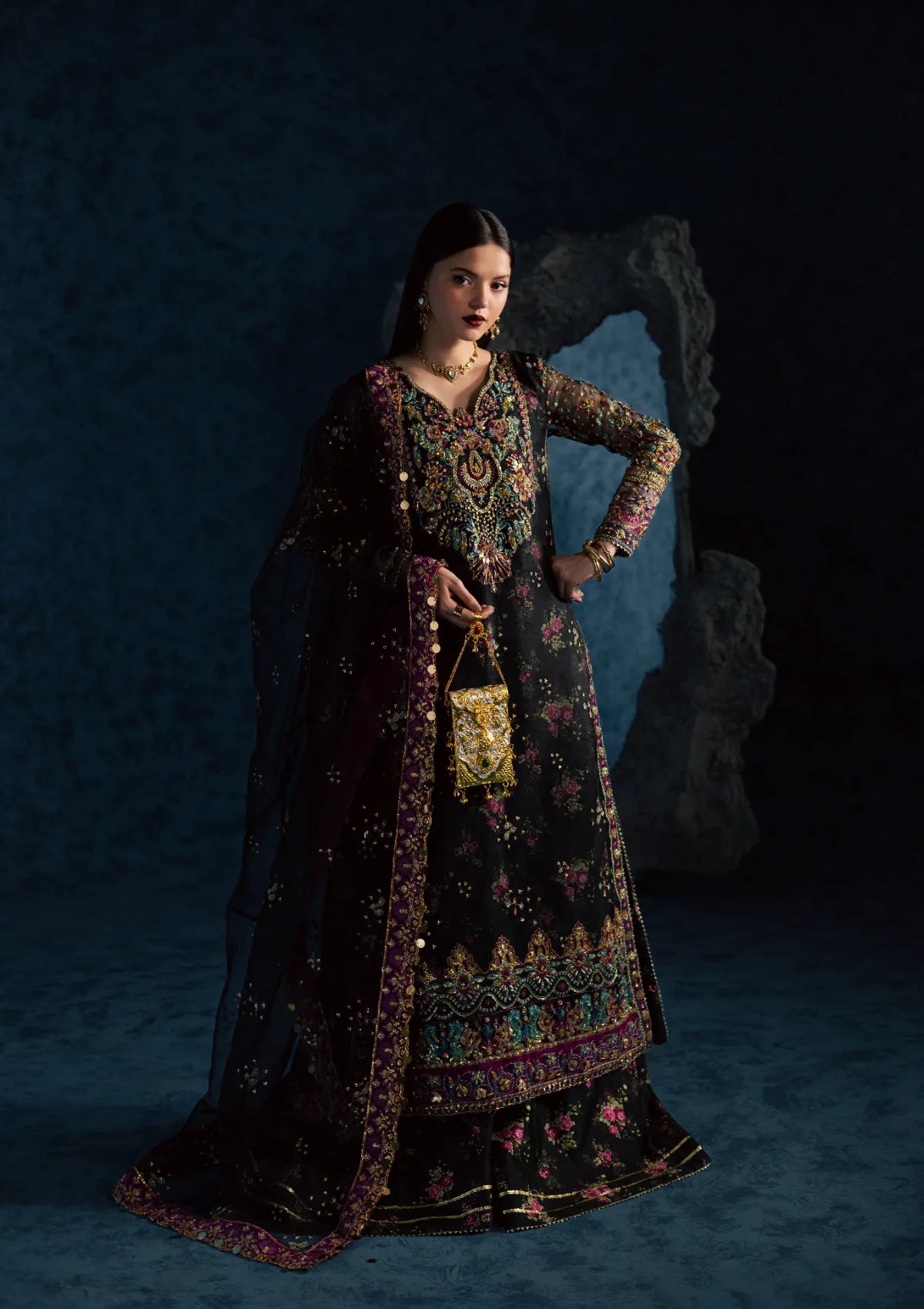 Maria Osama Khan Lamhay Wedding Vol-2'25 D-02 MEHTAB