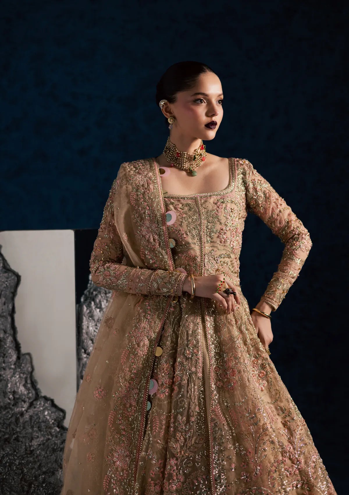 Maria Osama Khan Lamhay Wedding Vol-2'25 D-03 NISBAT