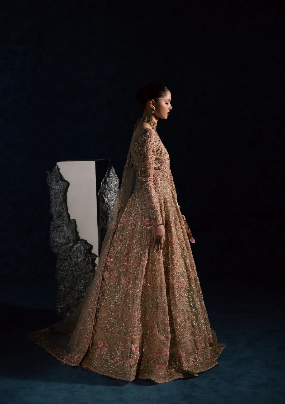 Maria Osama Khan Lamhay Wedding Vol-2'25 D-03 NISBAT