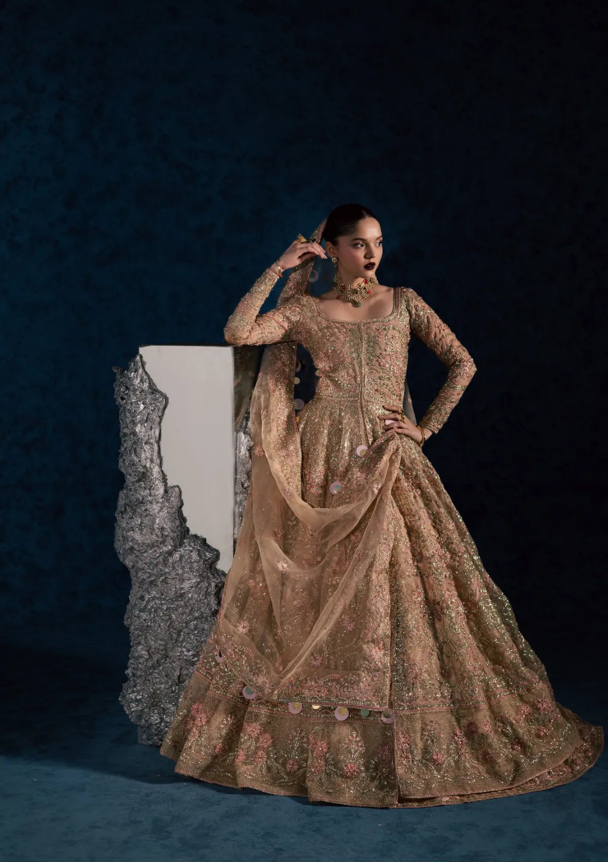 Maria Osama Khan Lamhay Wedding Vol-2'25 D-03 NISBAT