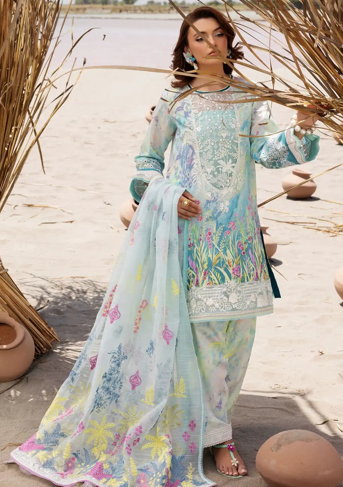 Muscari Premium Emb Lawn'24 MPEC-2024 - Mohsin Saeed Fabrics