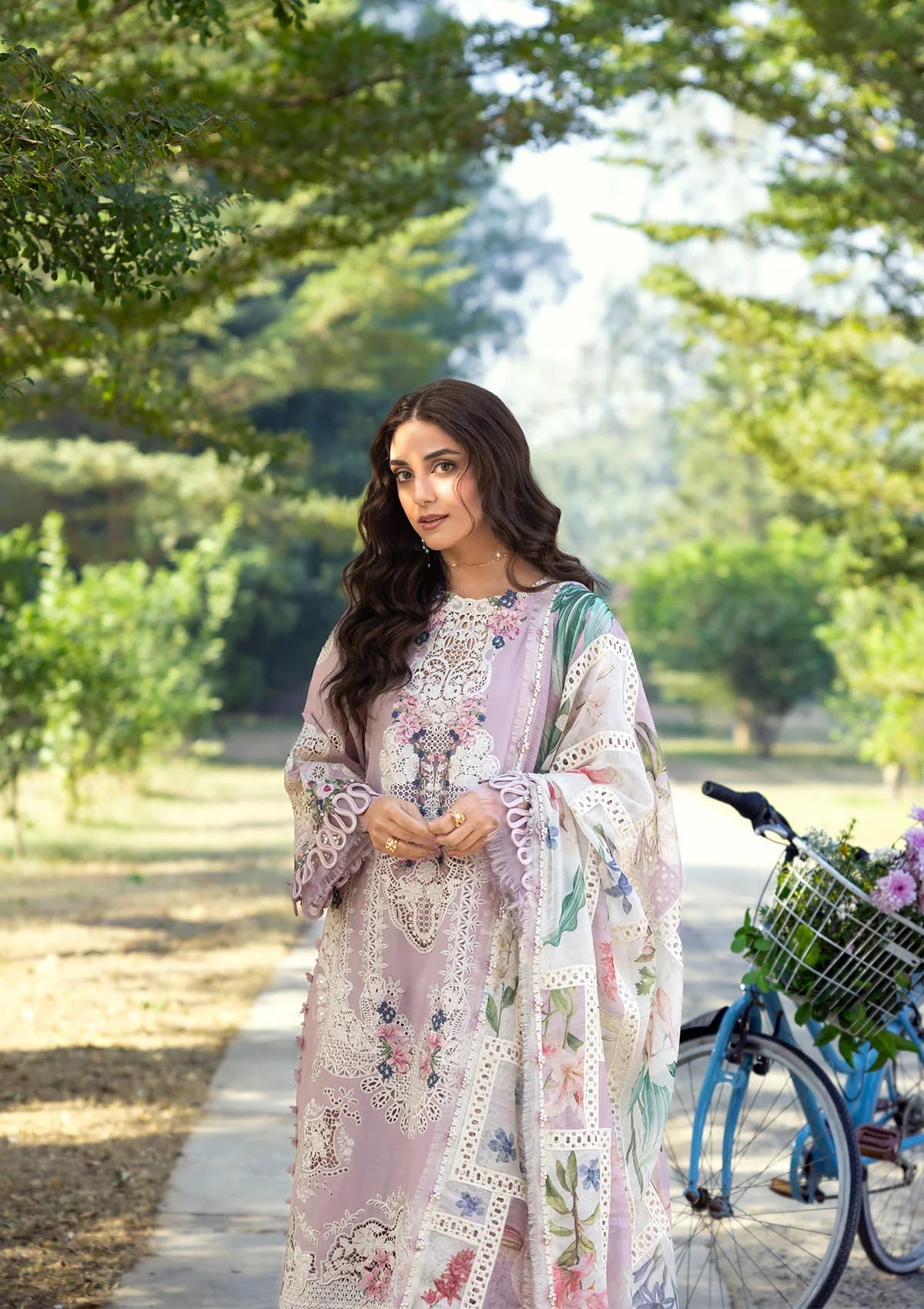 Elaf Luxury Lawn'26 ELY-1A MAISON PINK