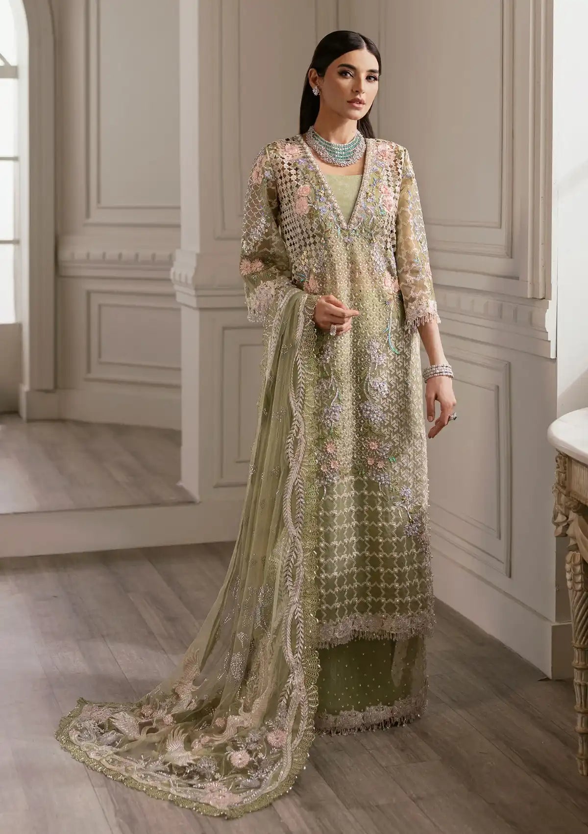 Crimson X Saira Shakira Wedding'24 Sparkle Cascade CW-03