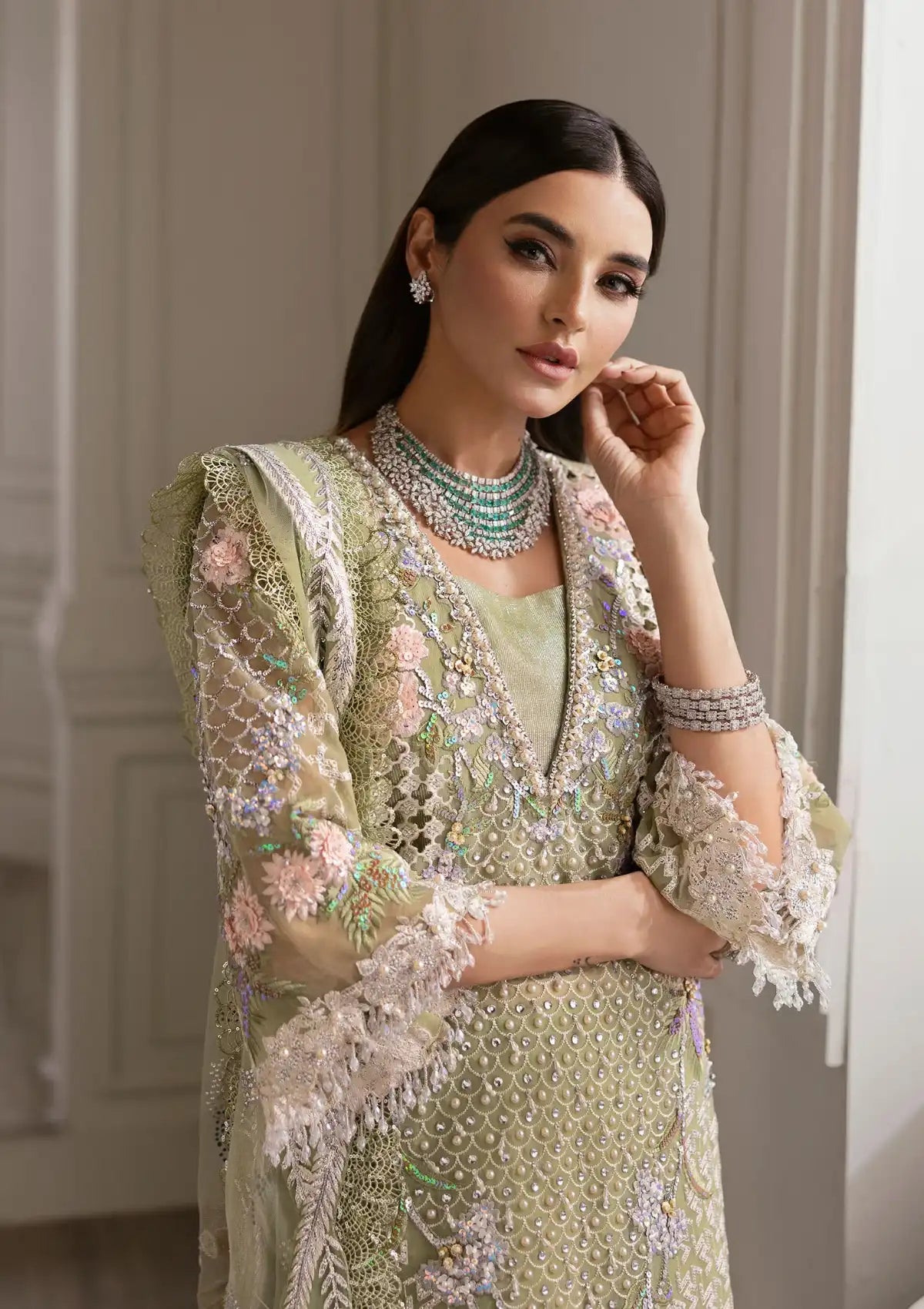Crimson X Saira Shakira Wedding'24 Sparkle Cascade CW-03