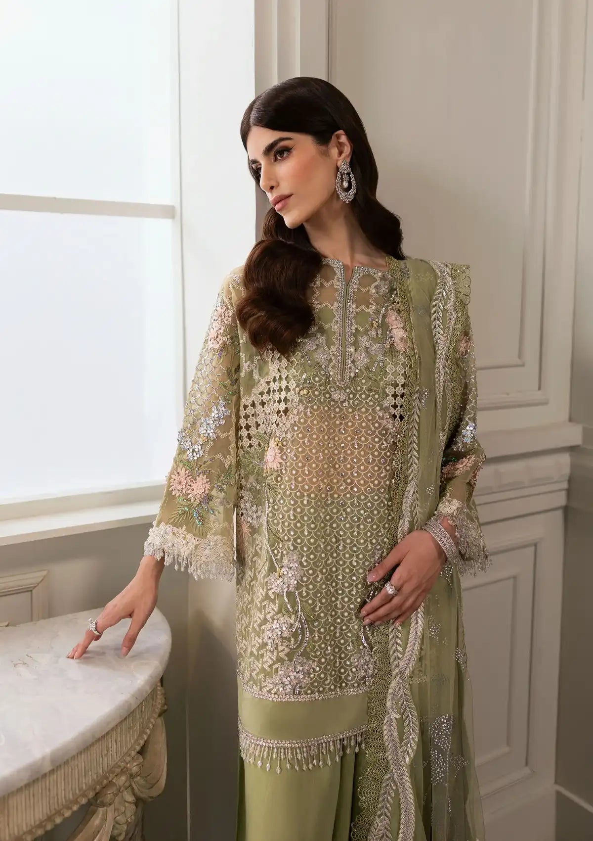 Crimson X Saira Shakira Wedding'24 Sparkle Cascade CW-03