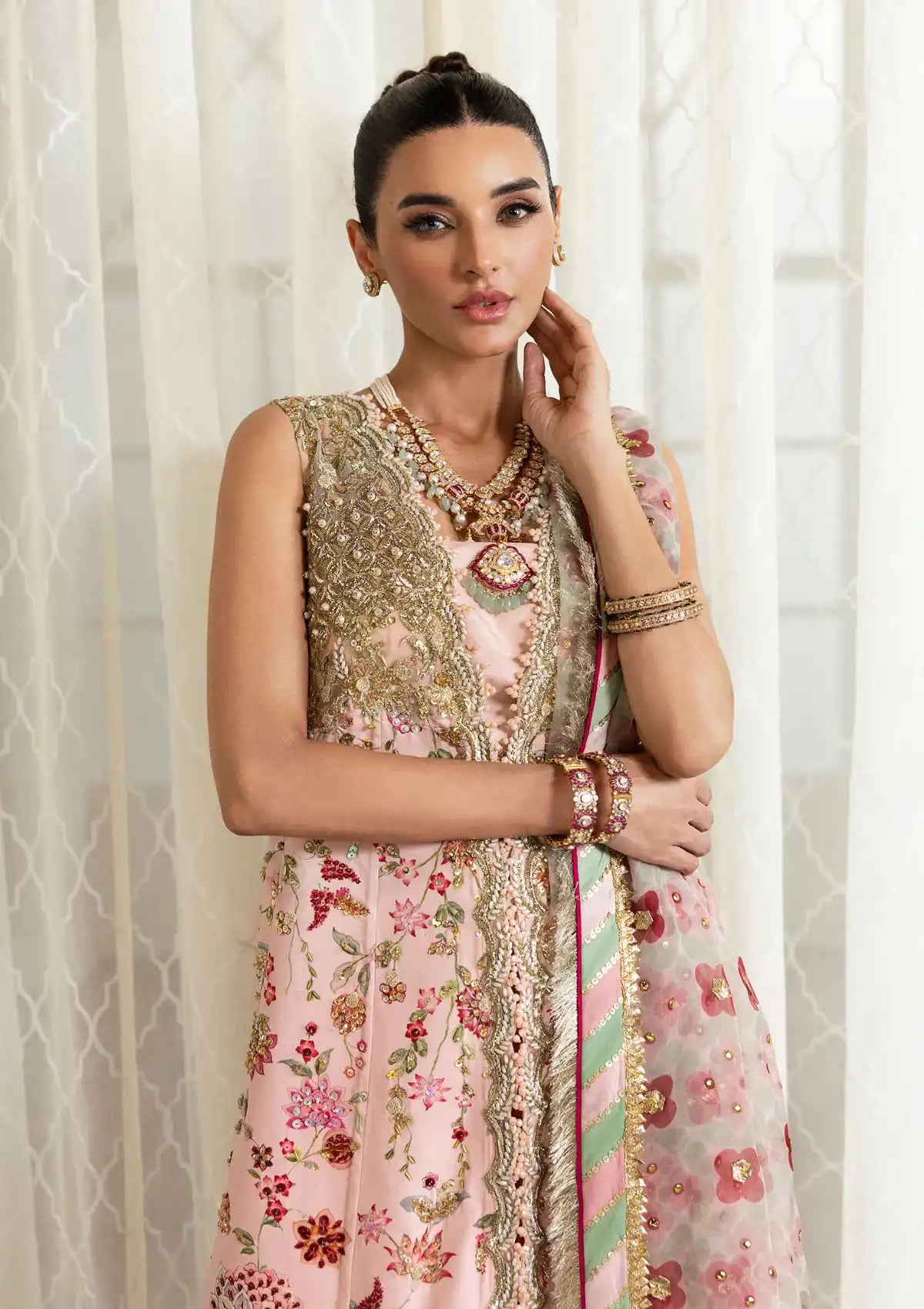 Crimson X Saira Shakira Wedding'25 Crystal Chinoiserie CW-06