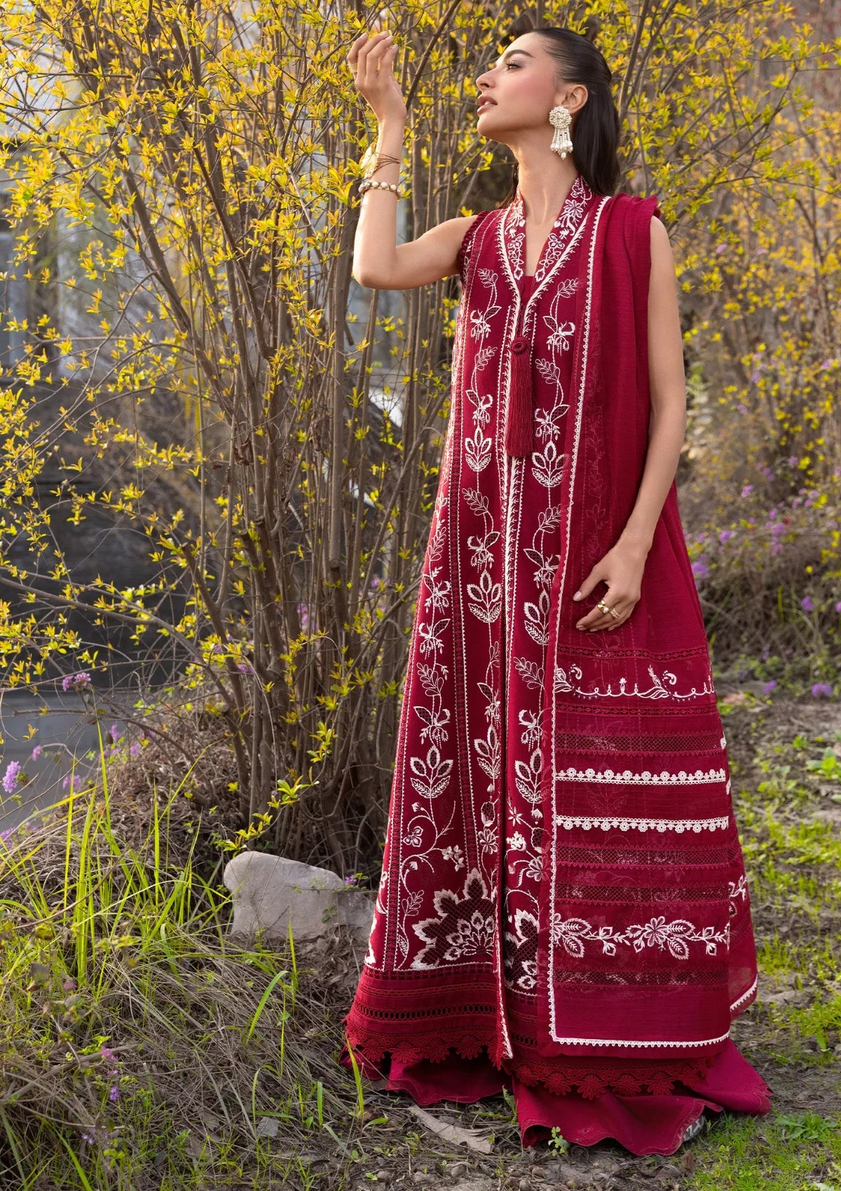Flow By Crimson Lawn'26 D5A A HANDMADE TALE