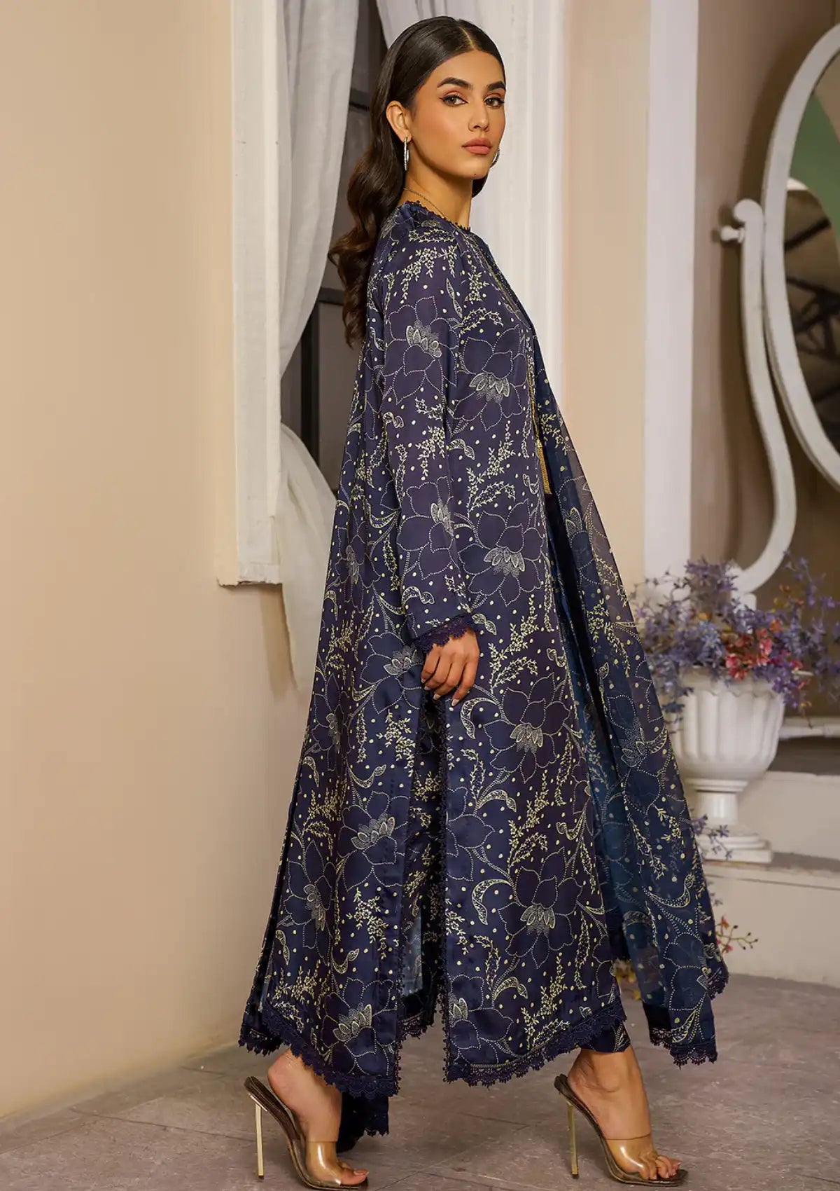 Zarif Printed Silk'25 ZSP-03 Bareen