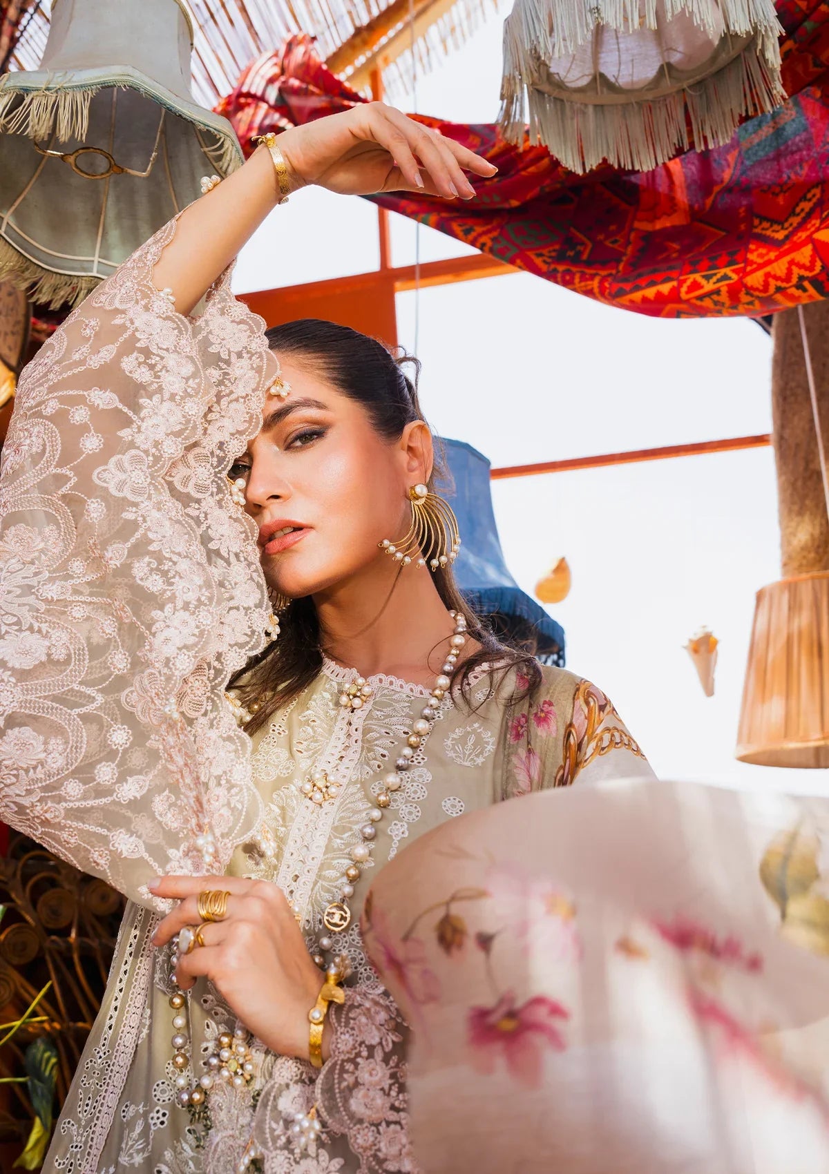 Elaf "Hai Kuch" Festive Lawn'24 EHK-08 Pur Shokh - Mohsin Saeed Fabrics