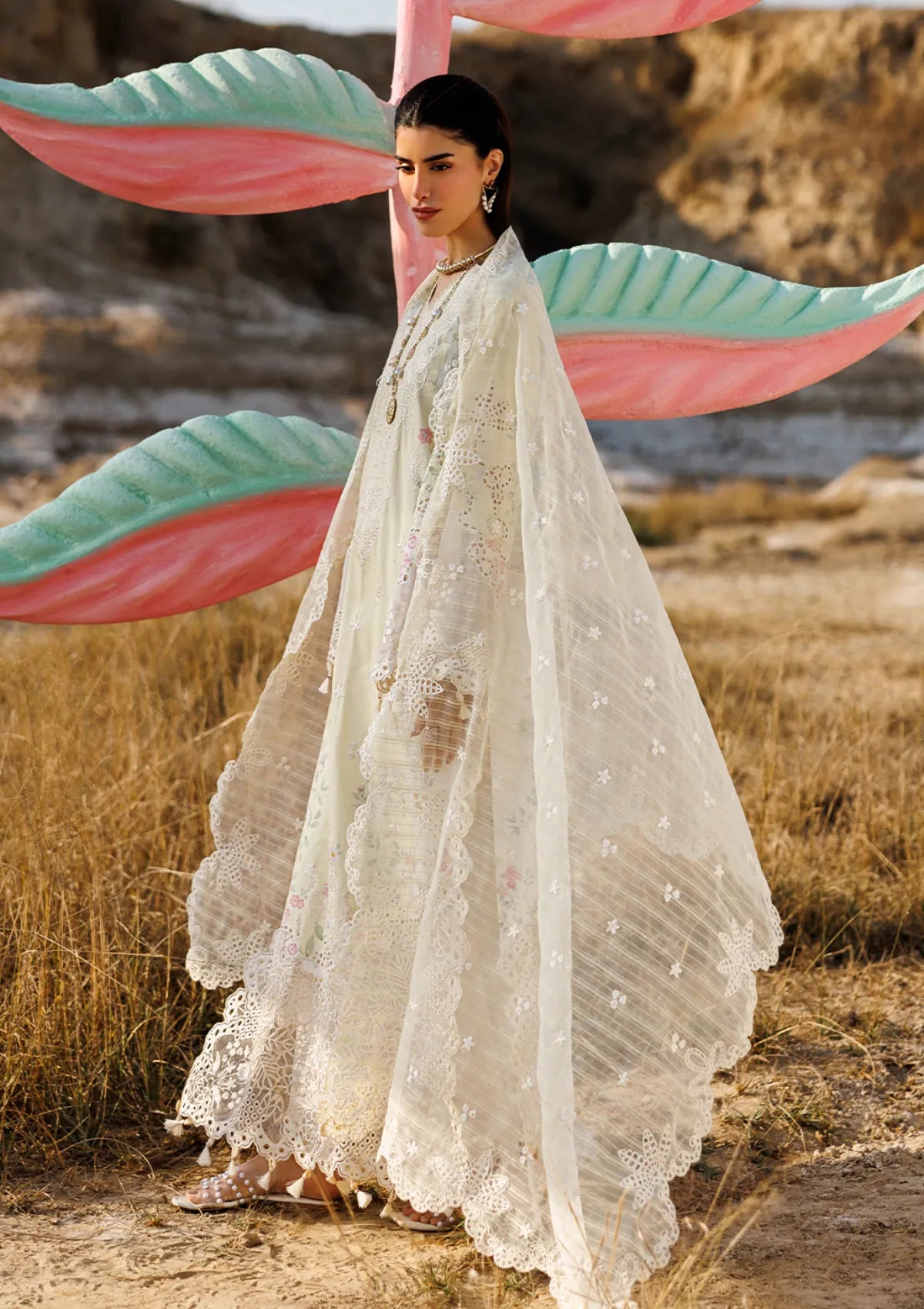 Emaan Adeel Sunlit Groove Luxury Lawn'26 -BLOSSOM BEAT