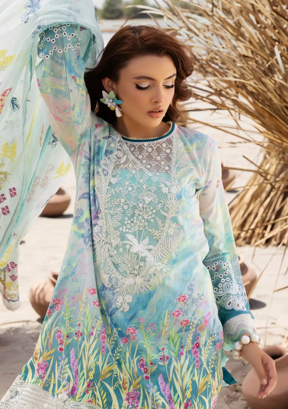 Muscari Premium Emb Lawn'24 MPEC-2024 - Mohsin Saeed Fabrics