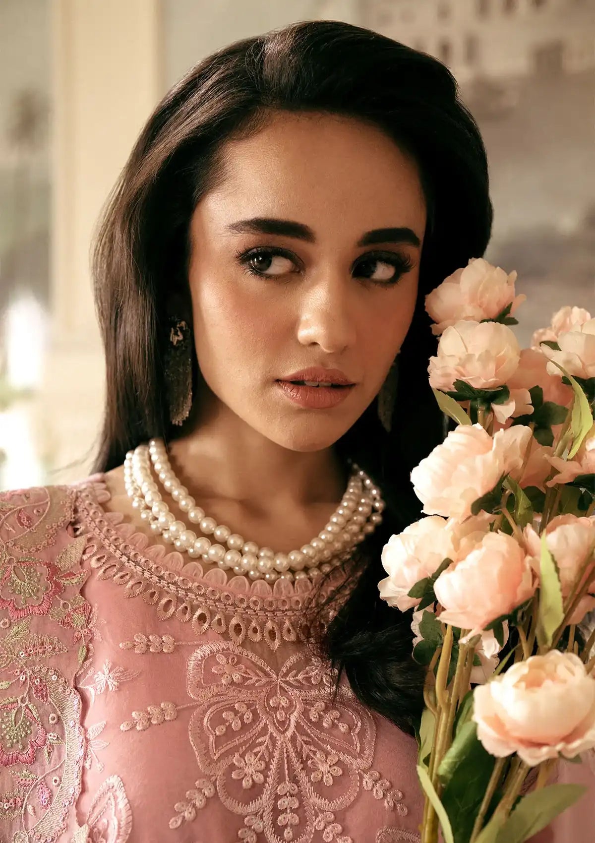 Nureh Maya Embroidered Lawn'24 NS-141 - Mohsin Saeed Fabrics
