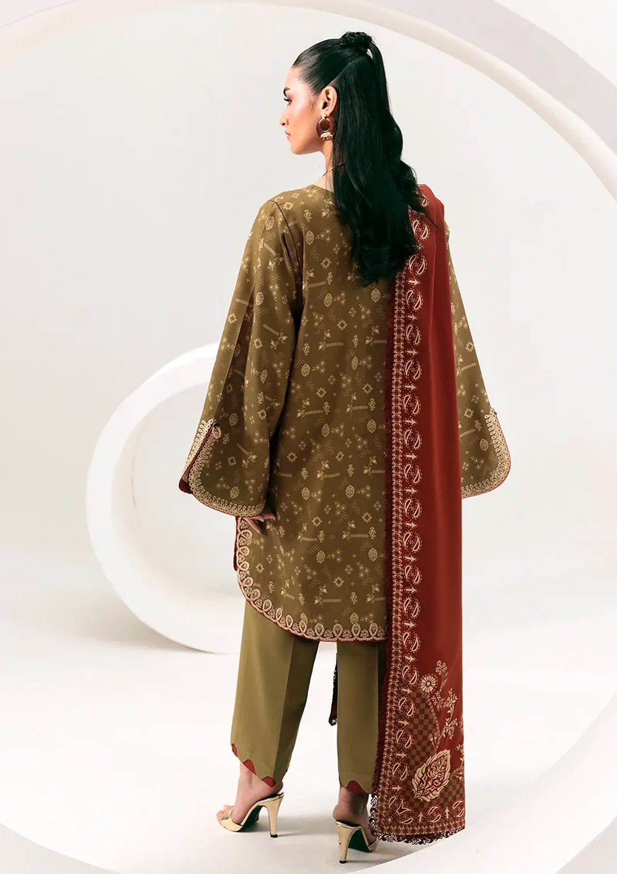 Qalamkar Qprints Linen'26 QPW-10 B Hafsa