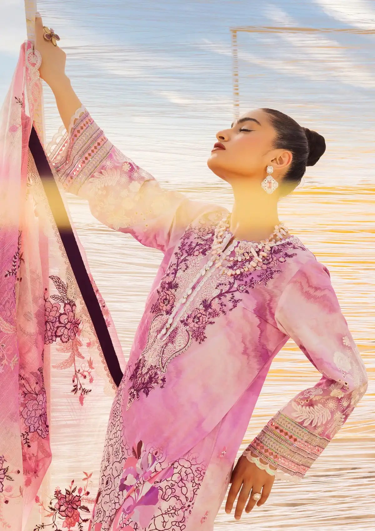 Muscari Premium Emb Lawn'24 MPEC-2025 - Mohsin Saeed Fabrics