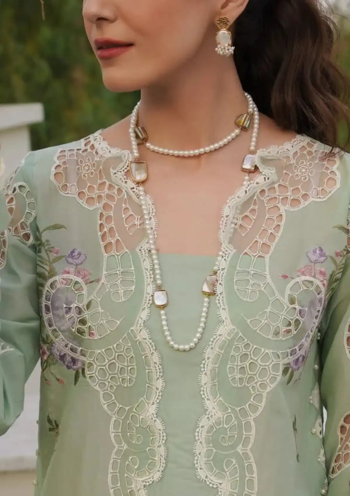 Manara Luxury Lawn'24 ML-03 AMALIA - Mohsin Saeed Fabrics