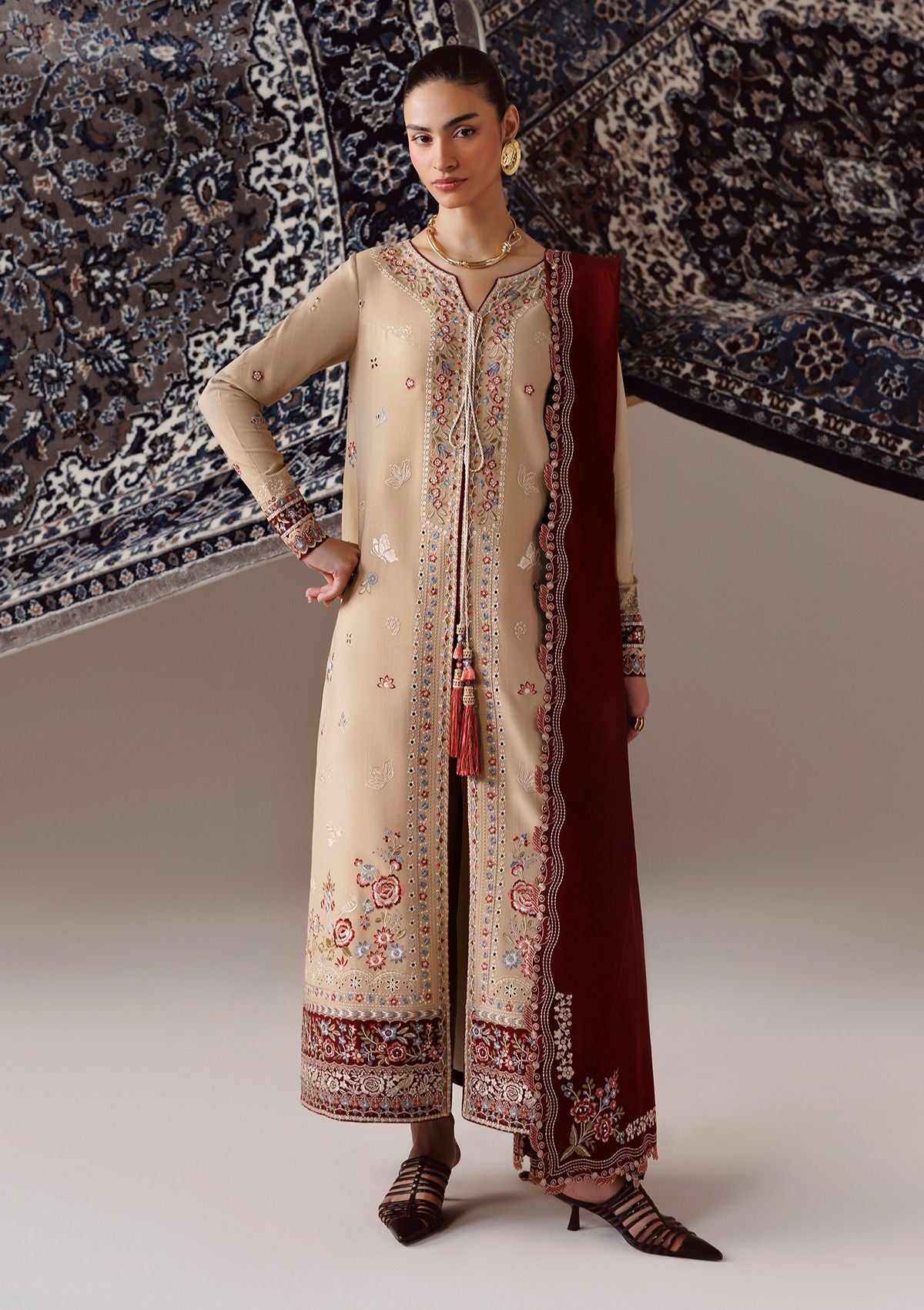 Qalamkar Qline Linen'26 QLW-16 HAMNA