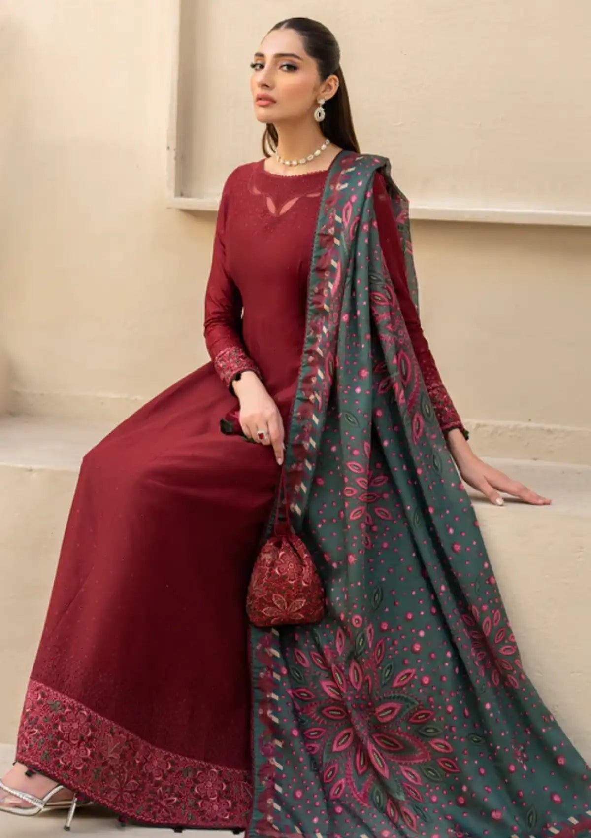 Jazmin Iris Eid Lawn'24 D-07 - Mohsin Saeed Fabrics