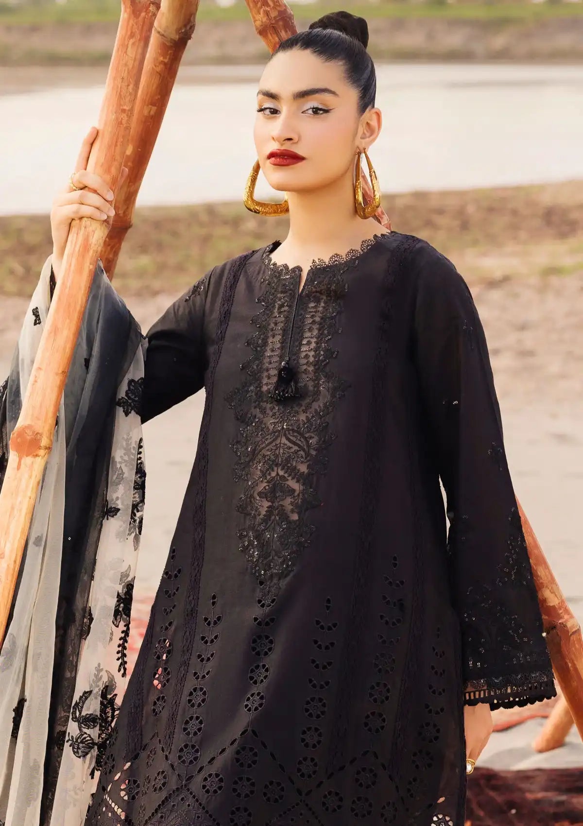 Muscari Premium Emb Lawn'24 MPEC-2023 - Mohsin Saeed Fabrics