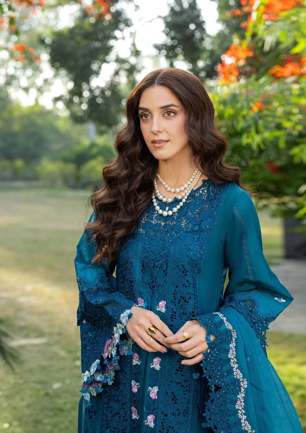 Elaf Luxury Lawn'26 ELY-06 SAPPHIRE