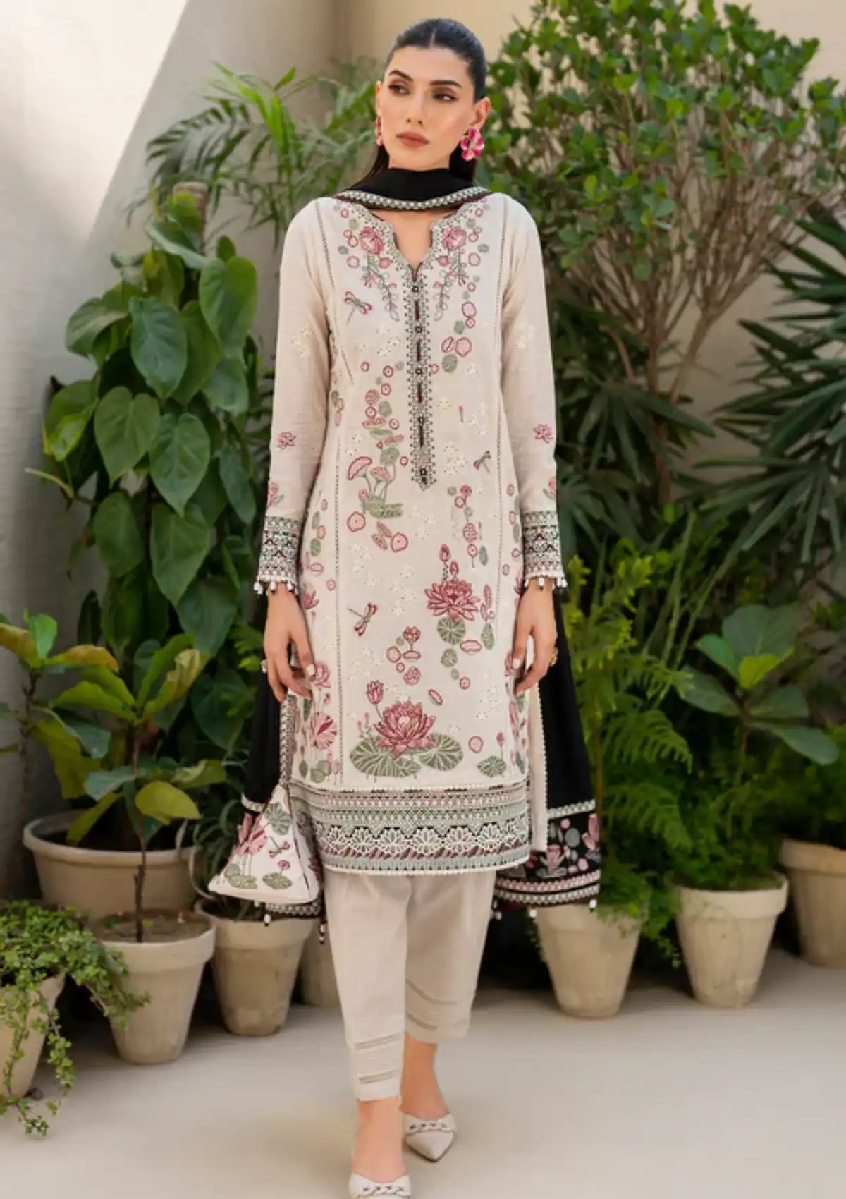 Jazmin Iris Eid Lawn'24 D-08 - Mohsin Saeed Fabrics