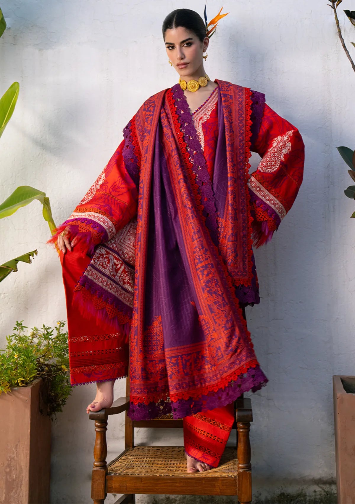 Bin Ilyas Gulrukh Winter Khaddar'25 D-65-B
