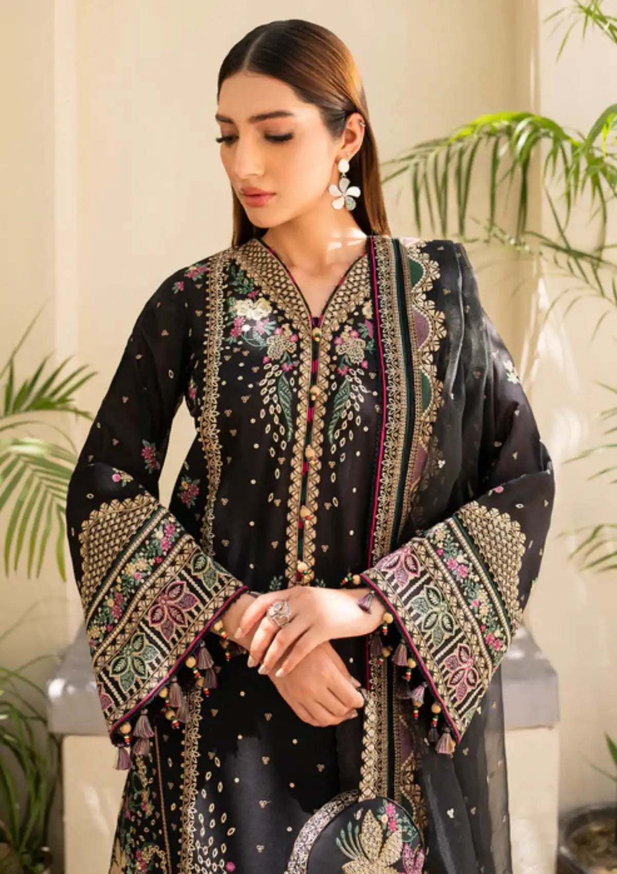 Jazmin Iris Eid Lawn'24 D-04 - Mohsin Saeed Fabrics