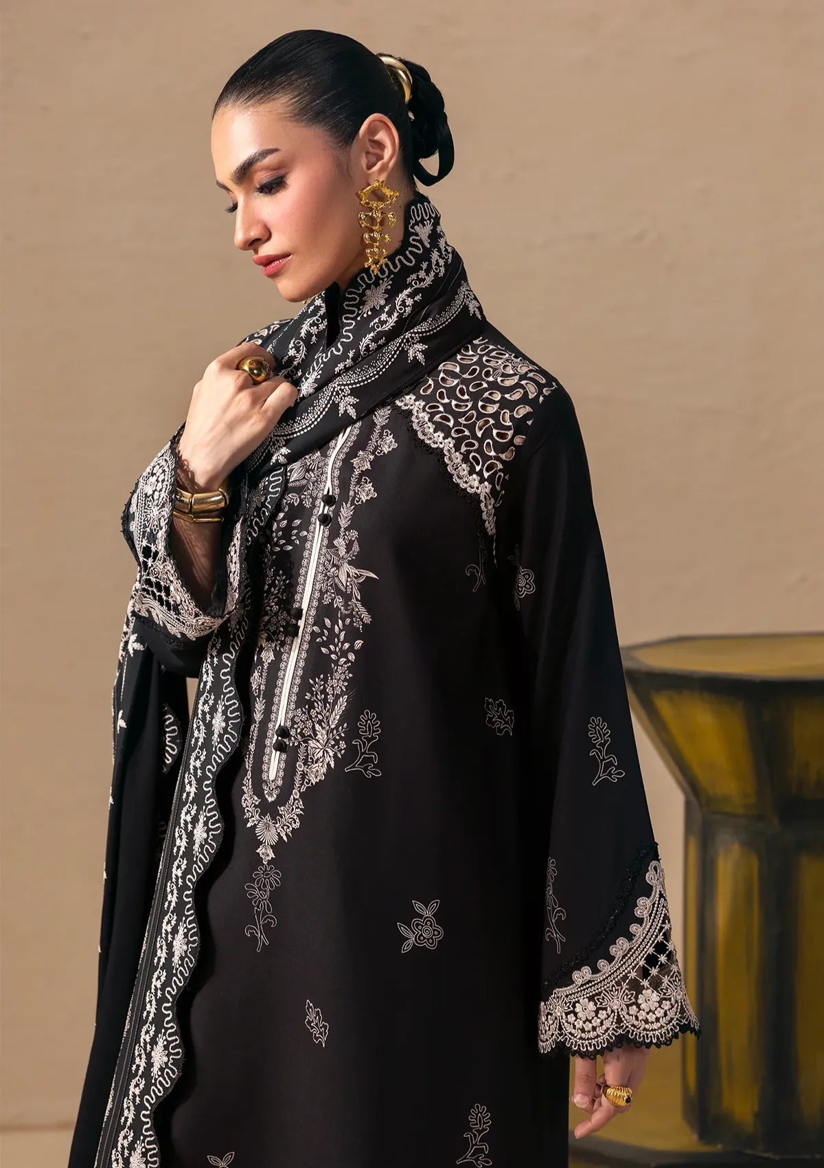 Qalamkar Qprints Linen'26 QPW-02 A Laiza