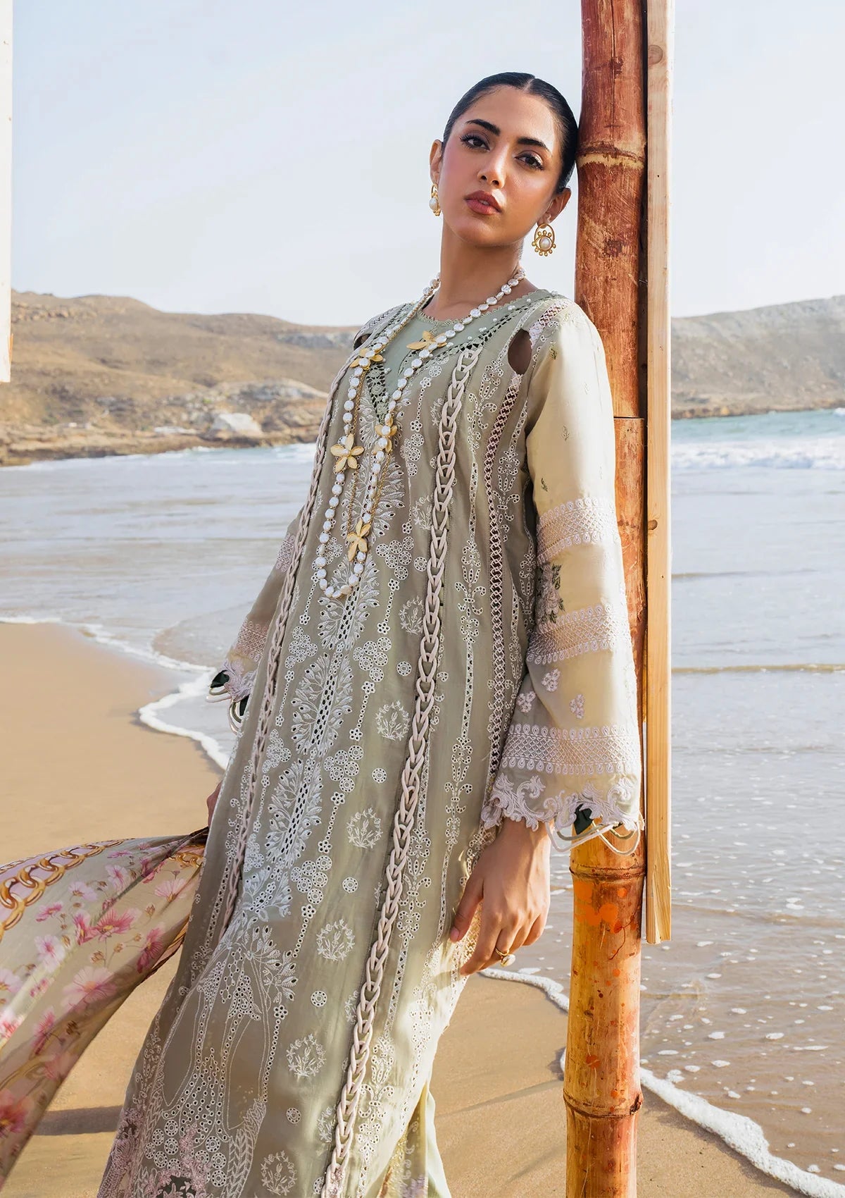 Elaf "Hai Kuch" Festive Lawn'24 EHK-08 Pur Shokh - Mohsin Saeed Fabrics