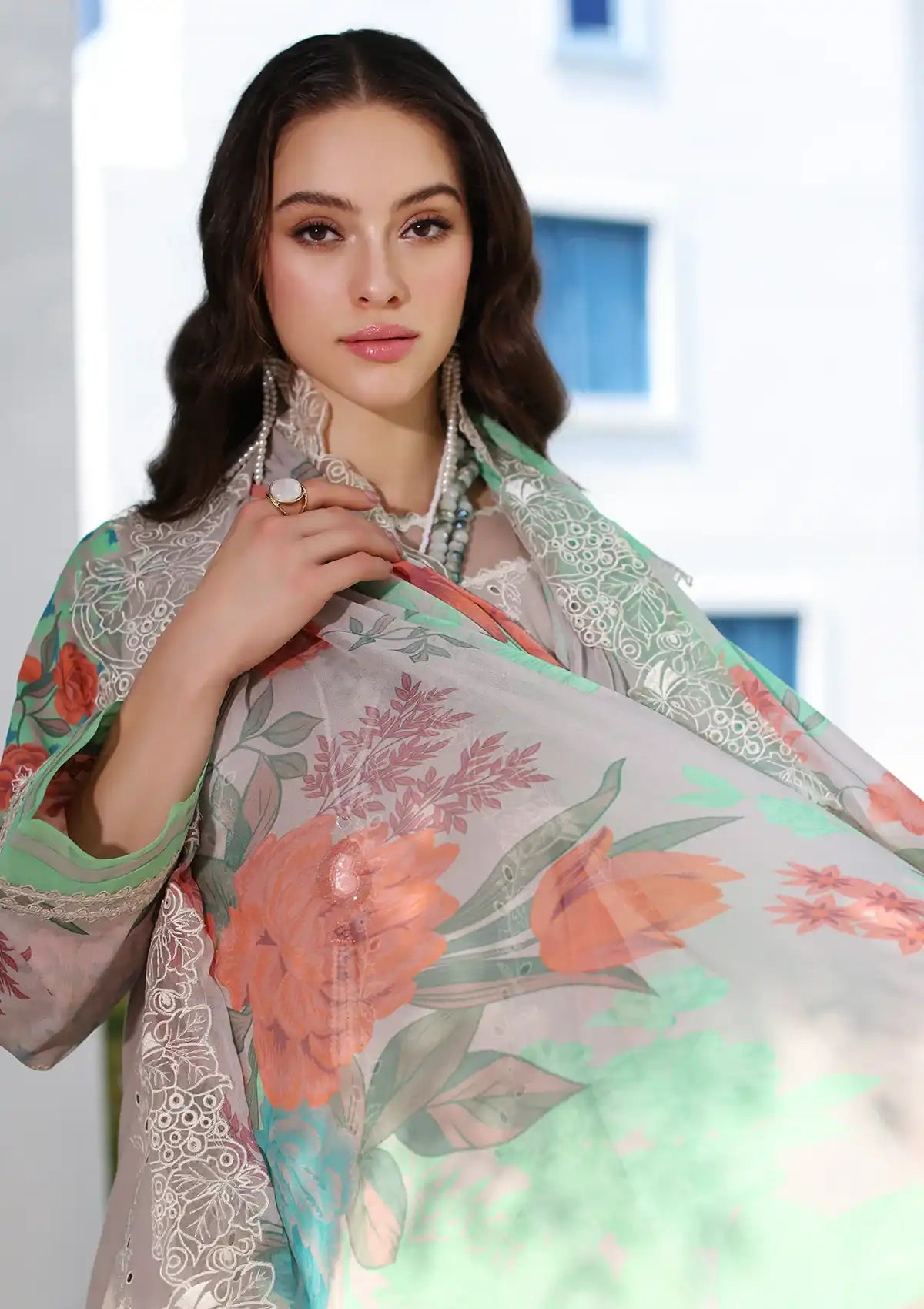 Charizma Reem Emb Lawn'24 Vol-02 CRS4-11 - Mohsin Saeed Fabrics