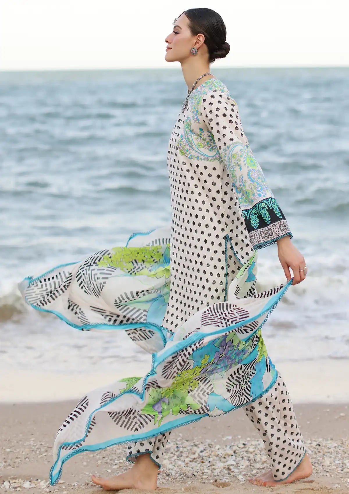 Charizma C-Print Printed Lawn'24 Vol-06 CP4-50 - Mohsin Saeed Fabrics