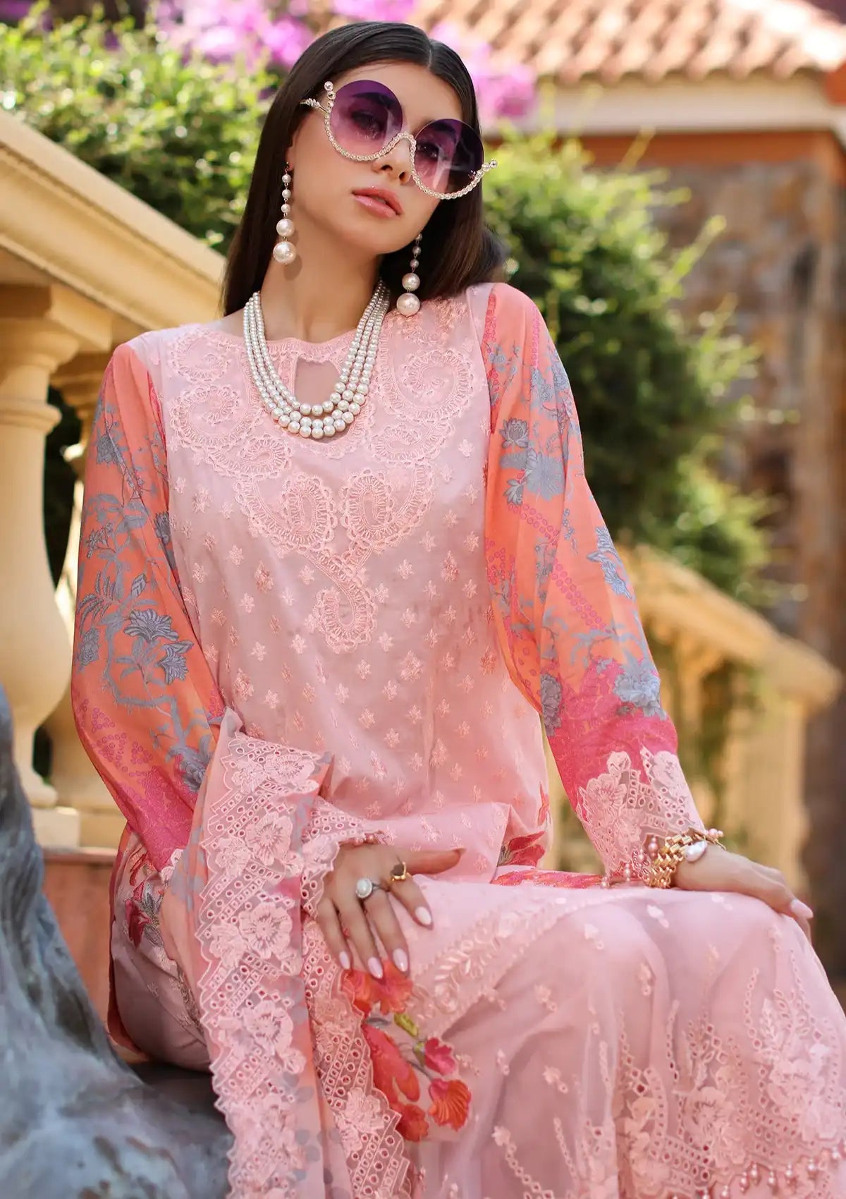 Charizma Reem Emb Lawn'24 Vol-02 CRS4-14 - Mohsin Saeed Fabrics