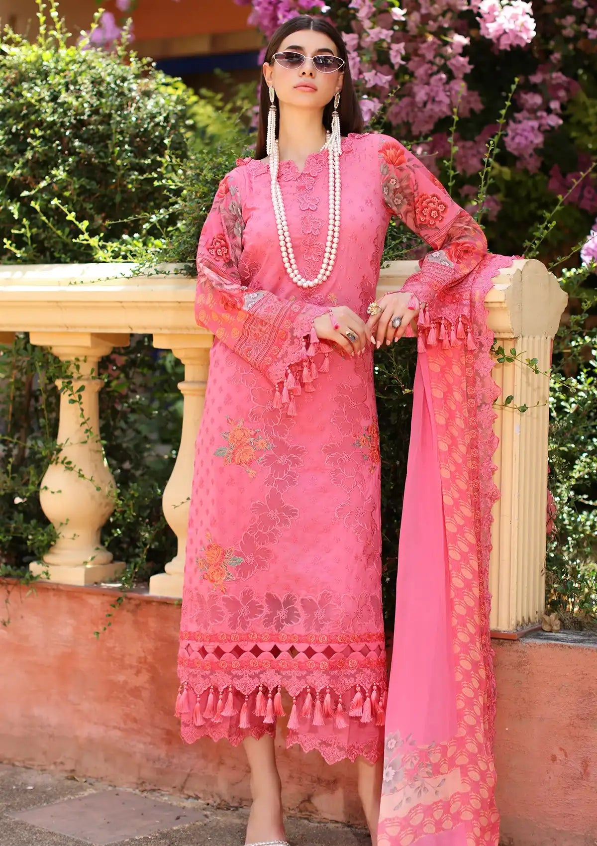 Charizma Reem Emb Lawn'24 Vol-02 CRS4-16 - Mohsin Saeed Fabrics