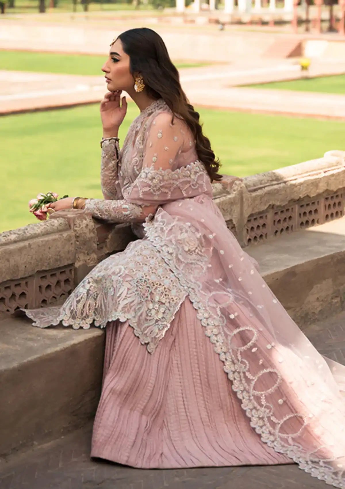 Ayzel Pehli Nazar Festive Chiffon'24 D-05 MUSSARAT - Mohsin Saeed Fabrics
