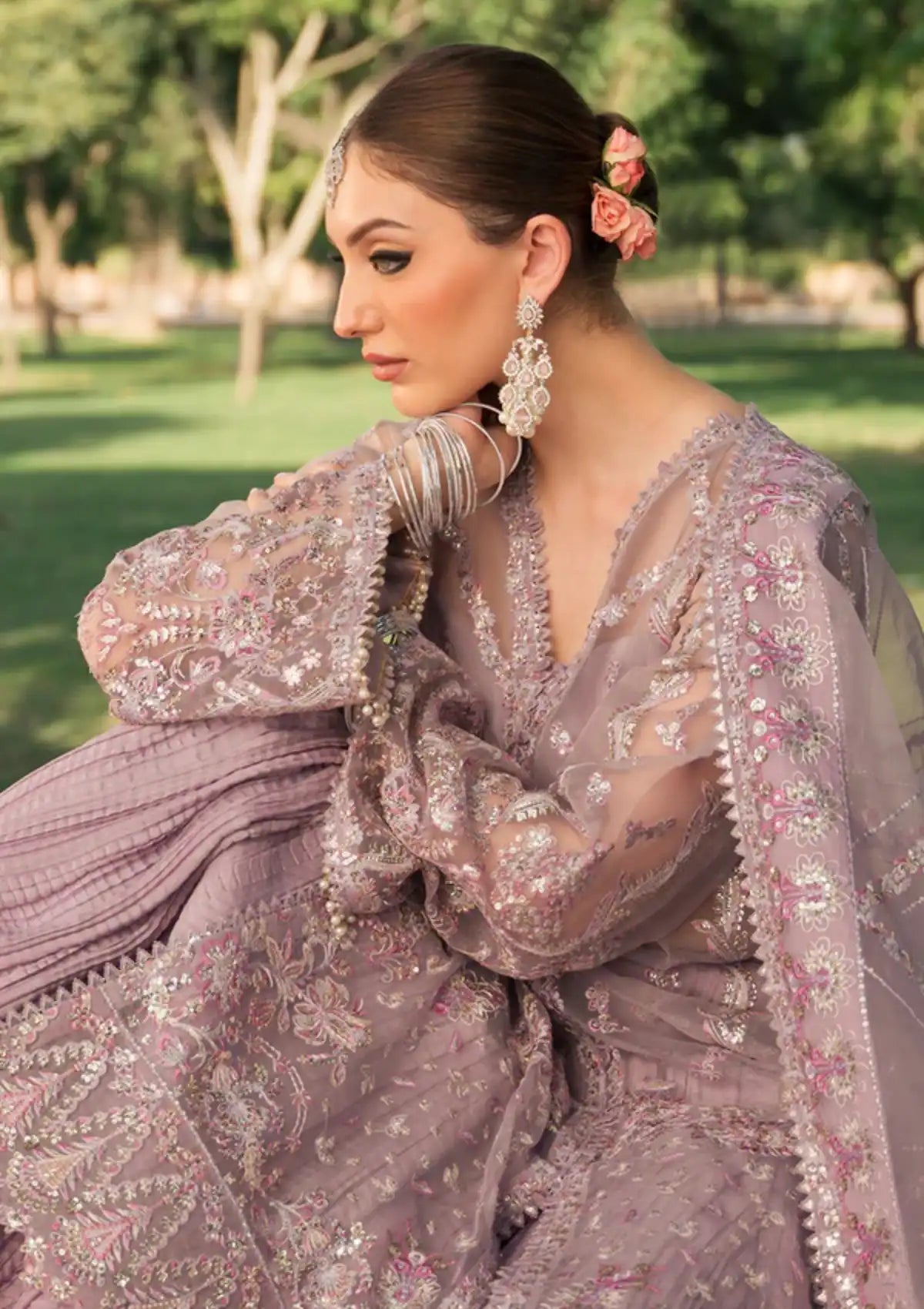 Ayzel Pehli Nazar Festive Chiffon'24 D-07 SHEHRAZAD - Mohsin Saeed Fabrics