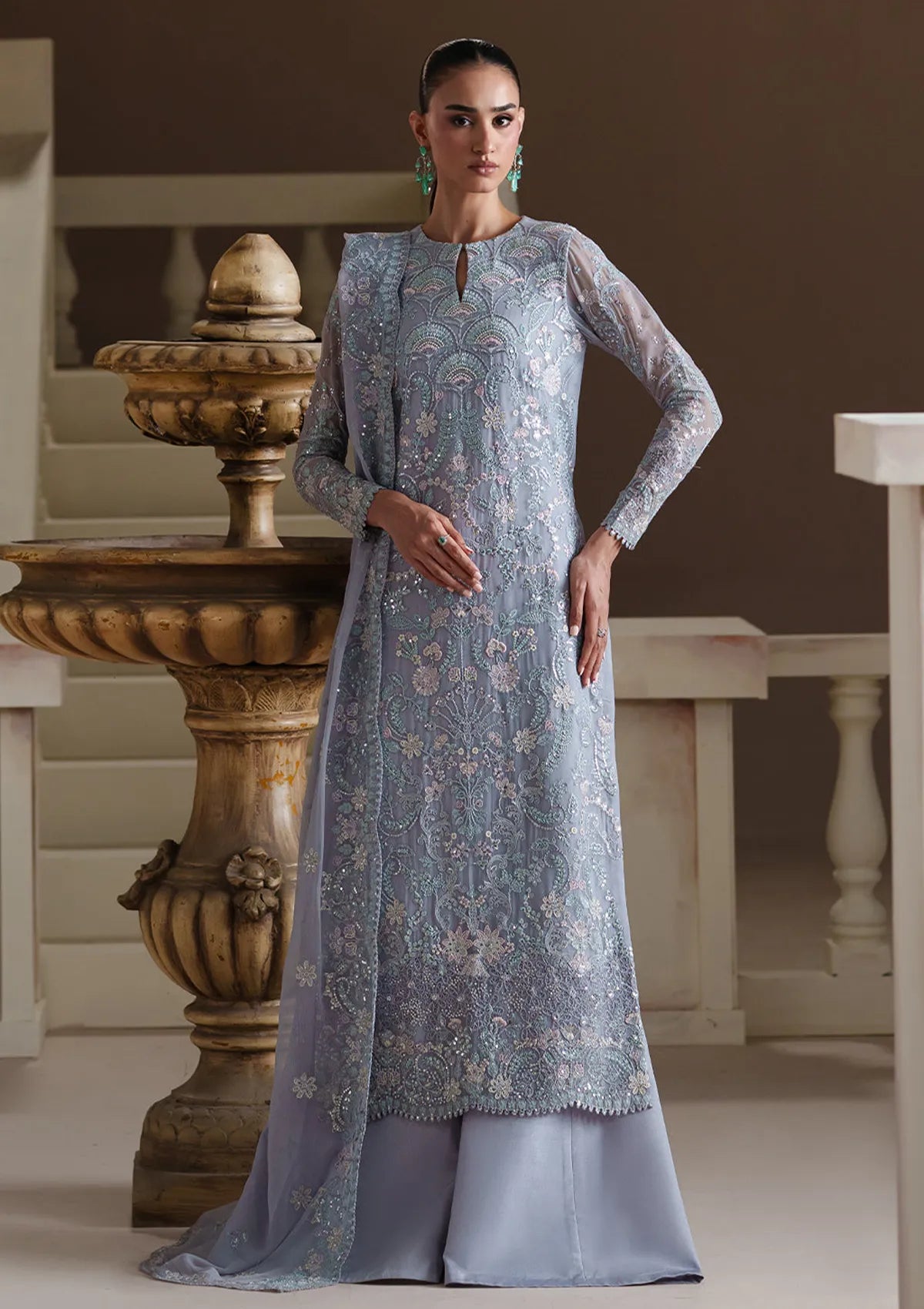 Emaan Adeel Modern Heirloom'26 SO-557 BLUE VERSE