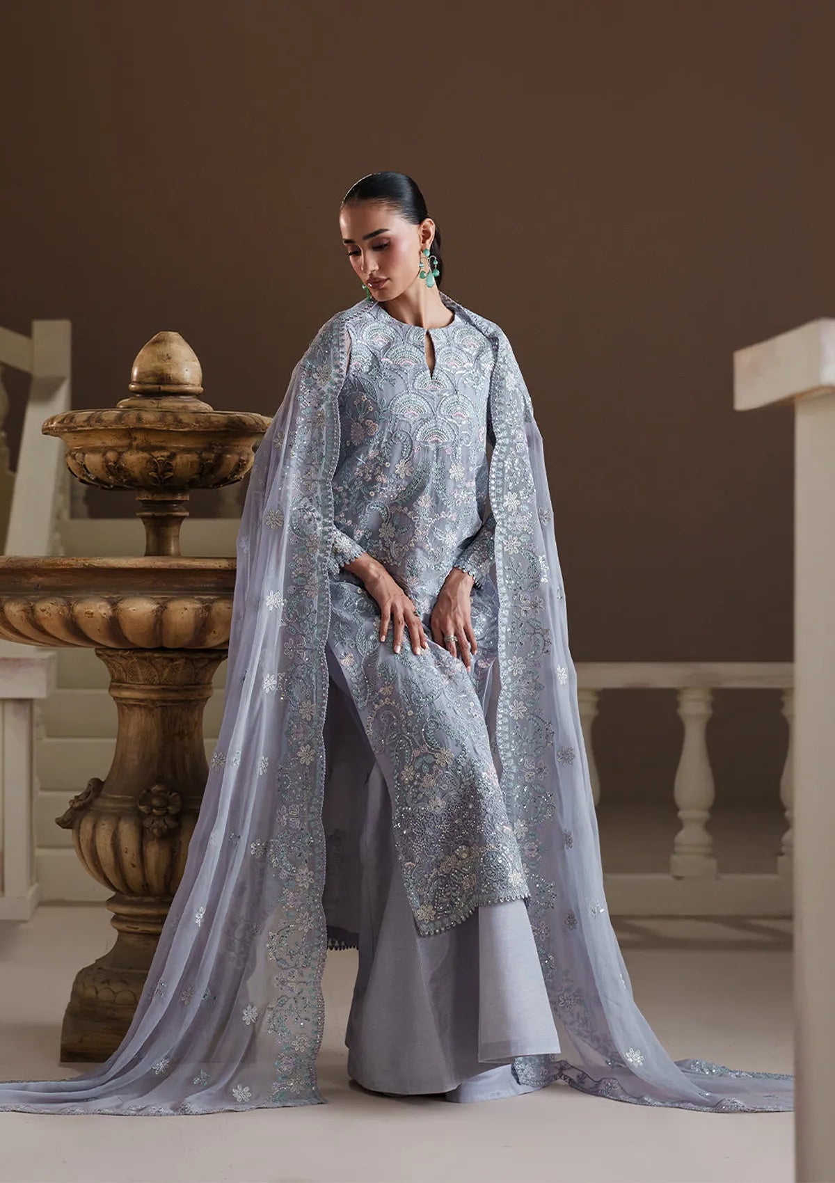 Emaan Adeel Modern Heirloom'26 SO-557 BLUE VERSE